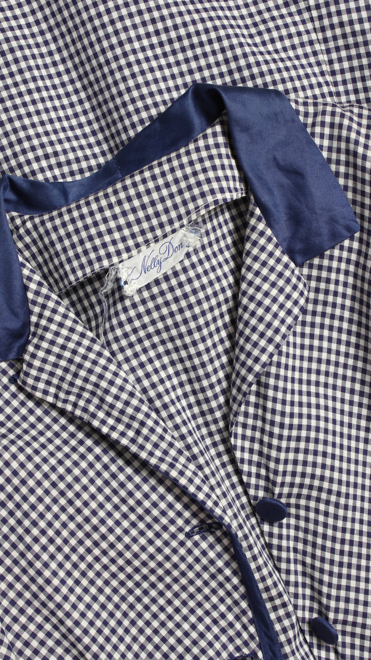 NEW | 1950s Gingham Shirtwaist Midi Dress | large/x-large