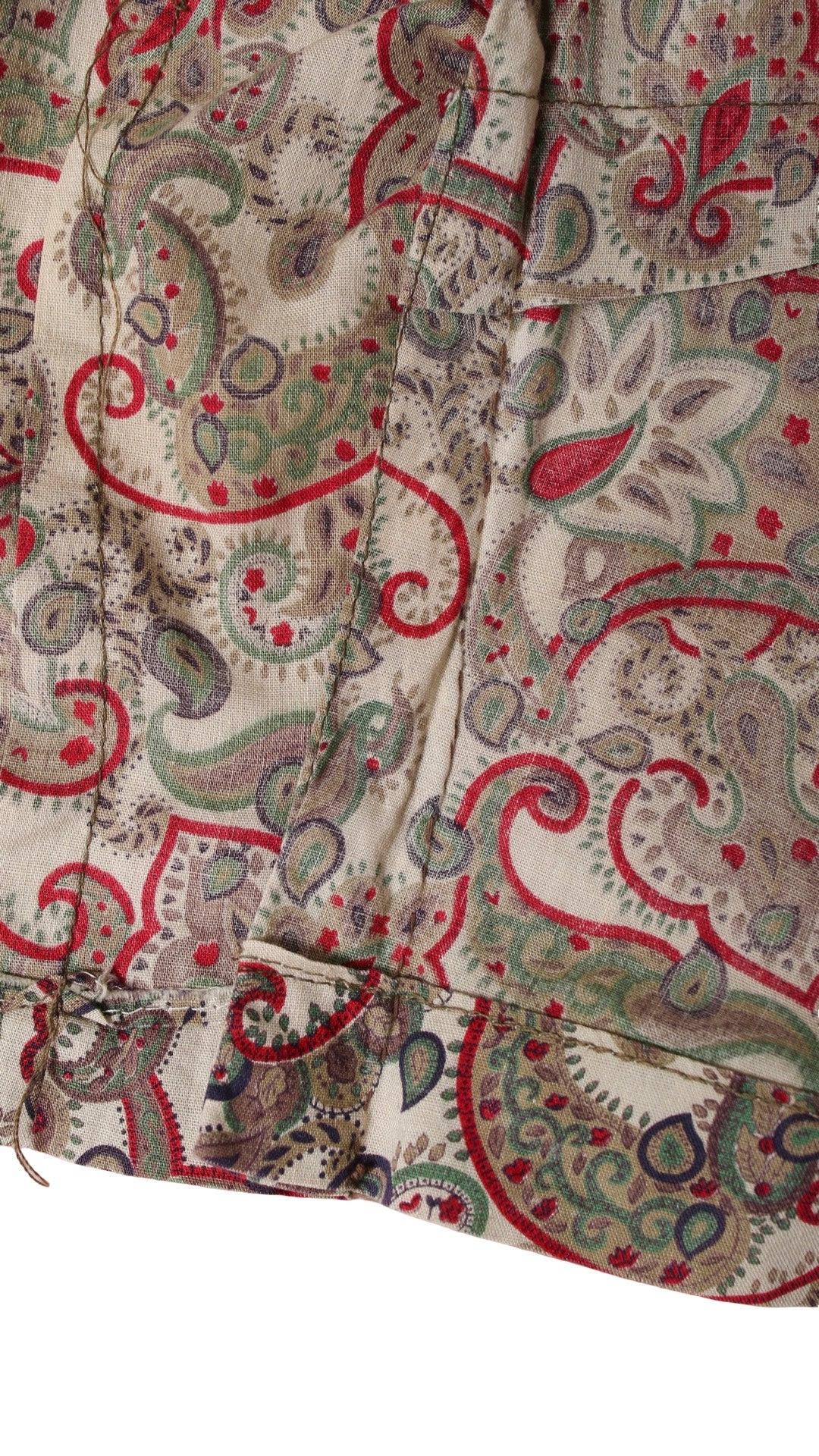 1960s Paisley Crop Top | small/medium