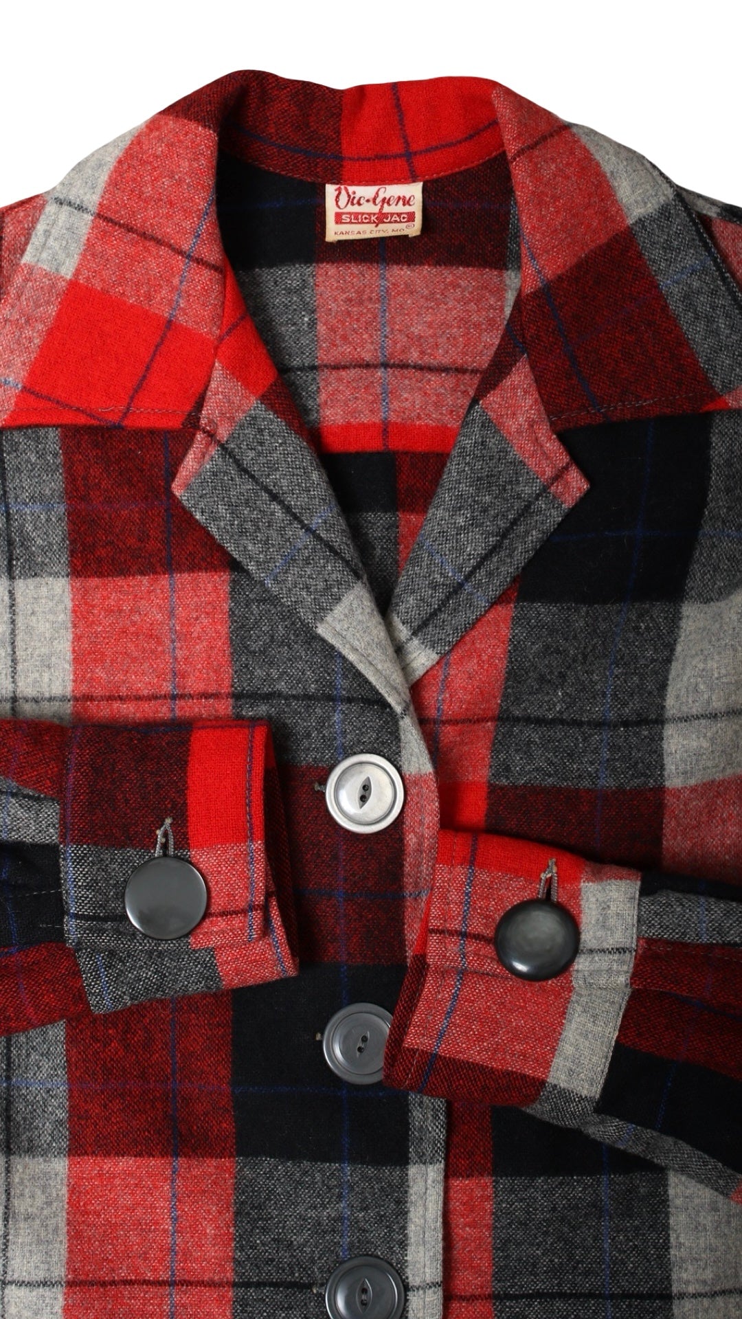 1940s 1950s Pendleton-49er-Style Plaid Wool Jacket | medium/large