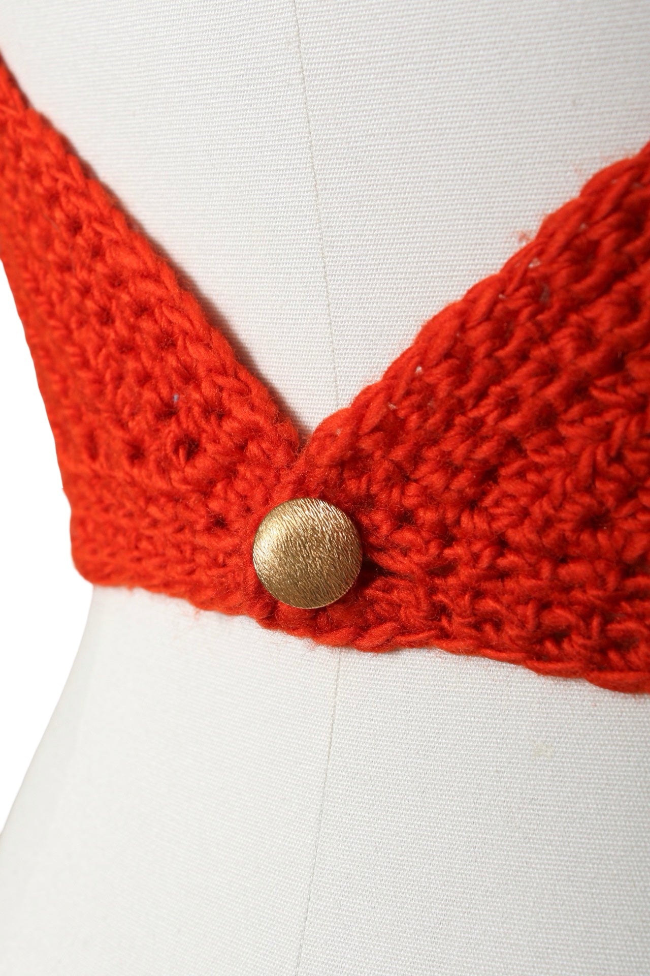 1970s Crocheted Halter Top | small/medium/large