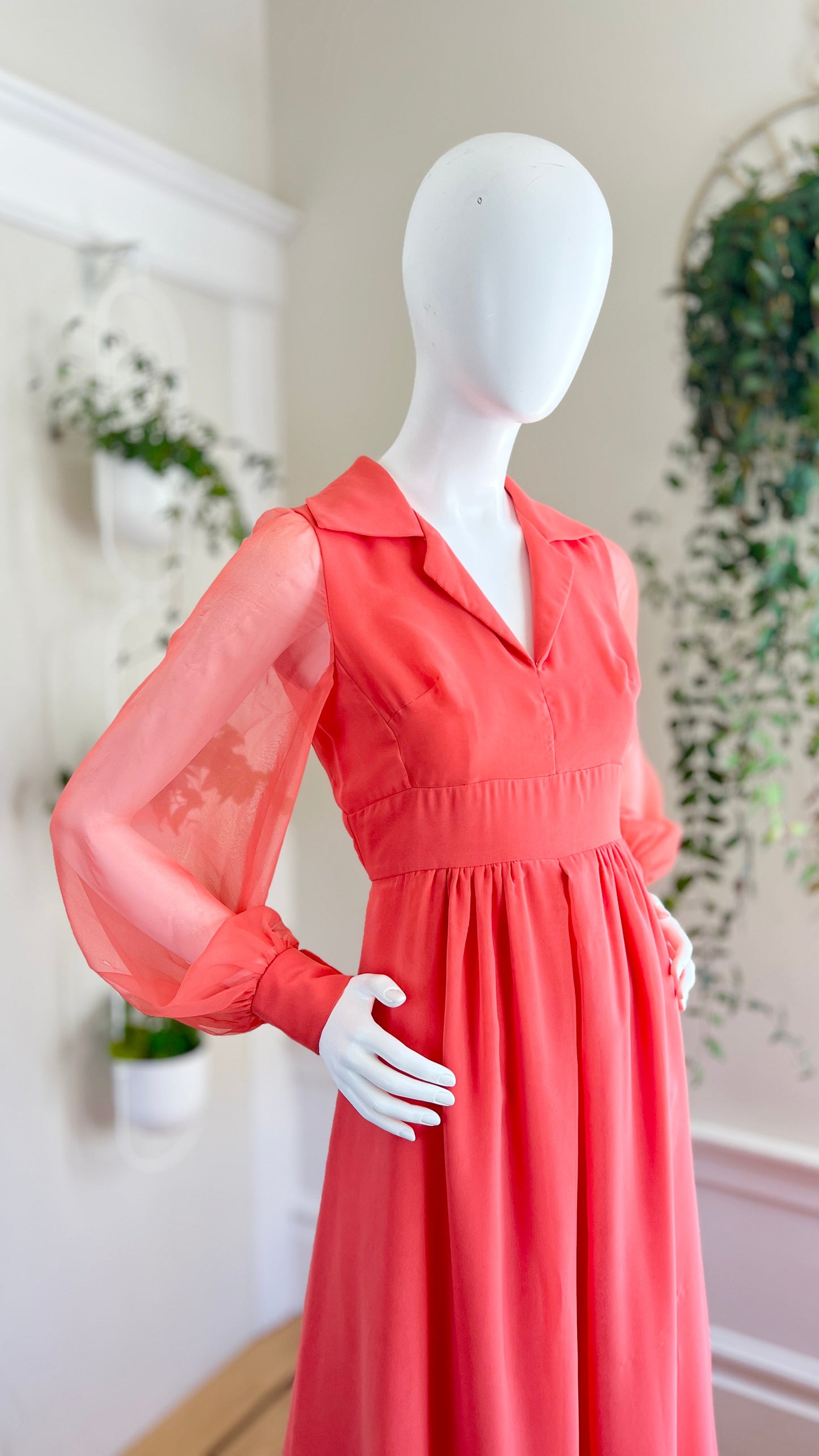 1960s 1970s LILLIE RUBIN Chiffon Palazzo Jumpsuit | medium