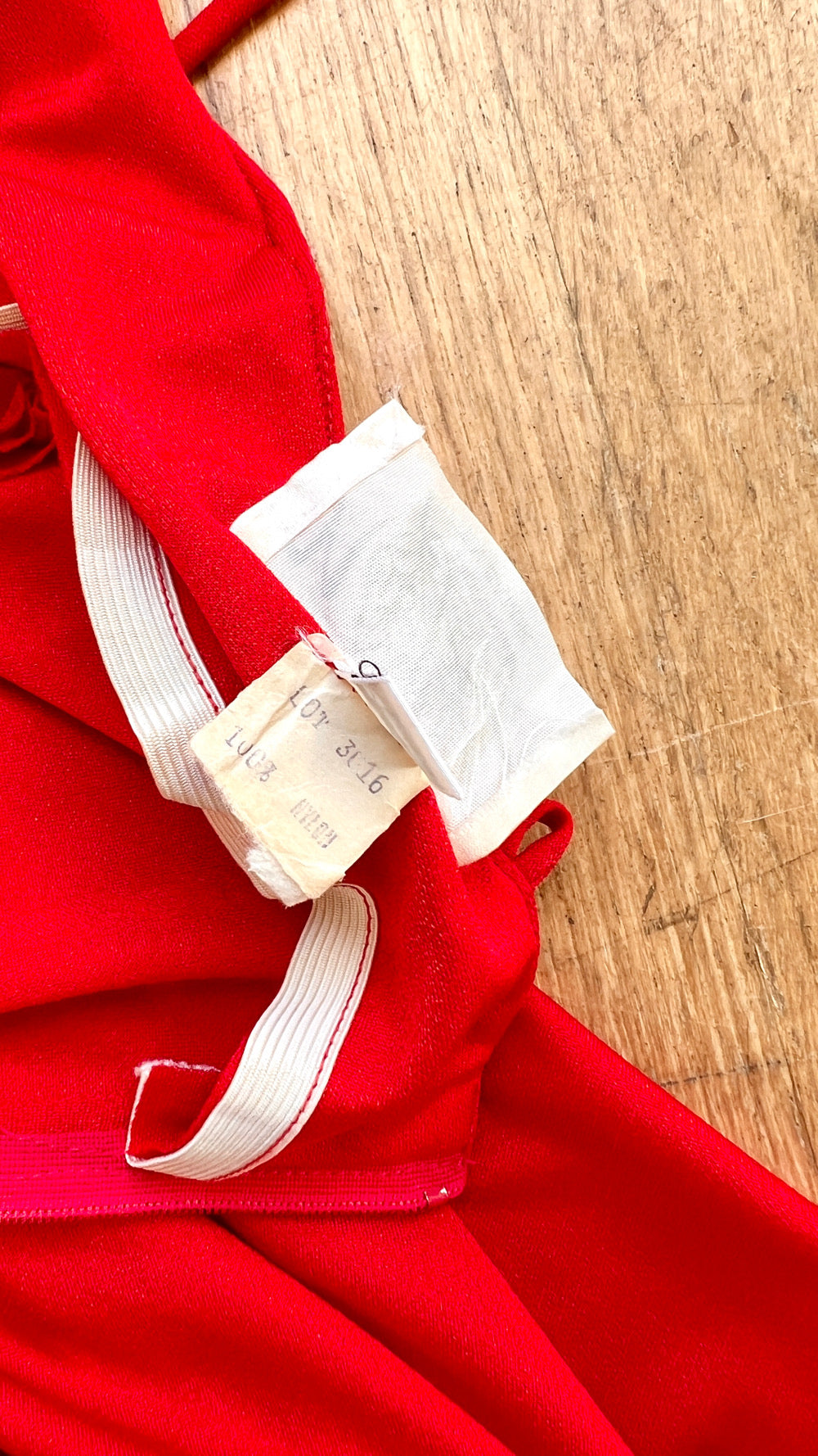 1980s NEW LEAF Red Jersey Jumpsuit | x-small/small