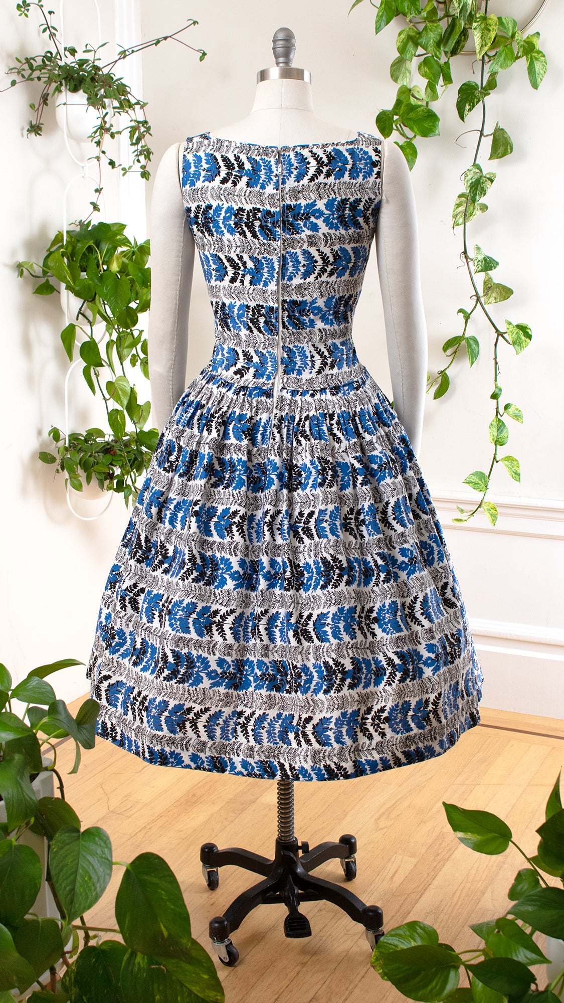 1950s Fern Striped Sundress | medium