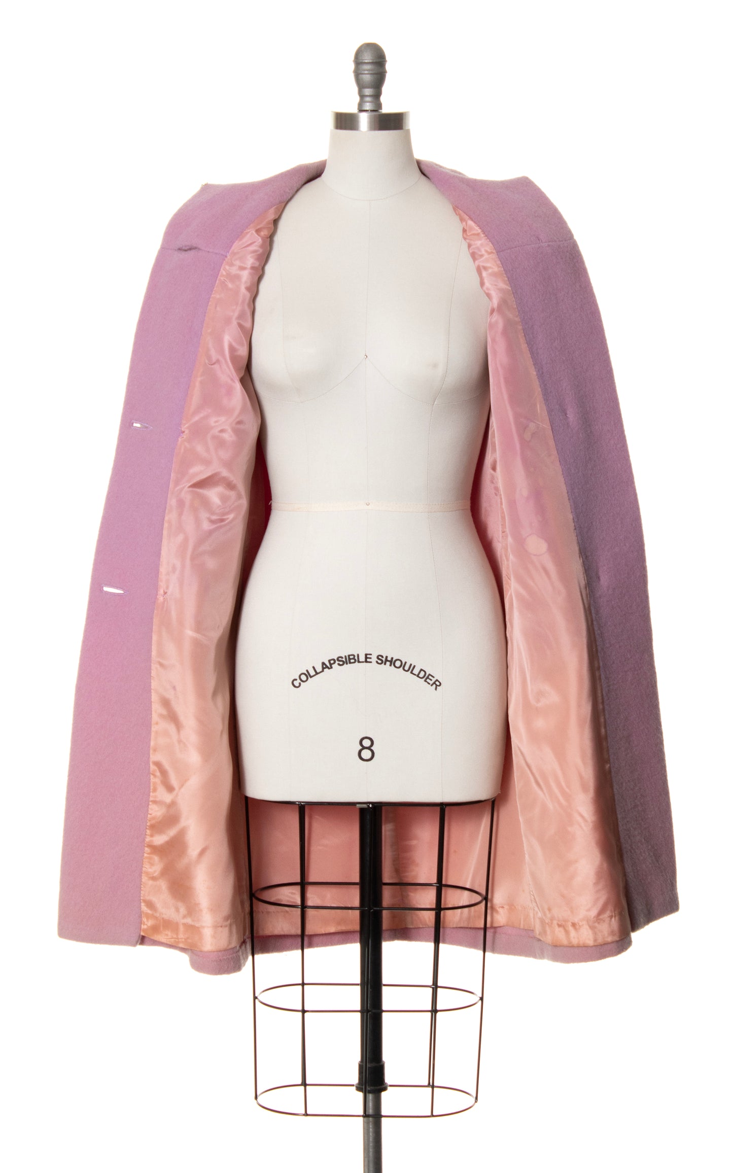 1960s Pastel Purple Wool Coat | small/medium