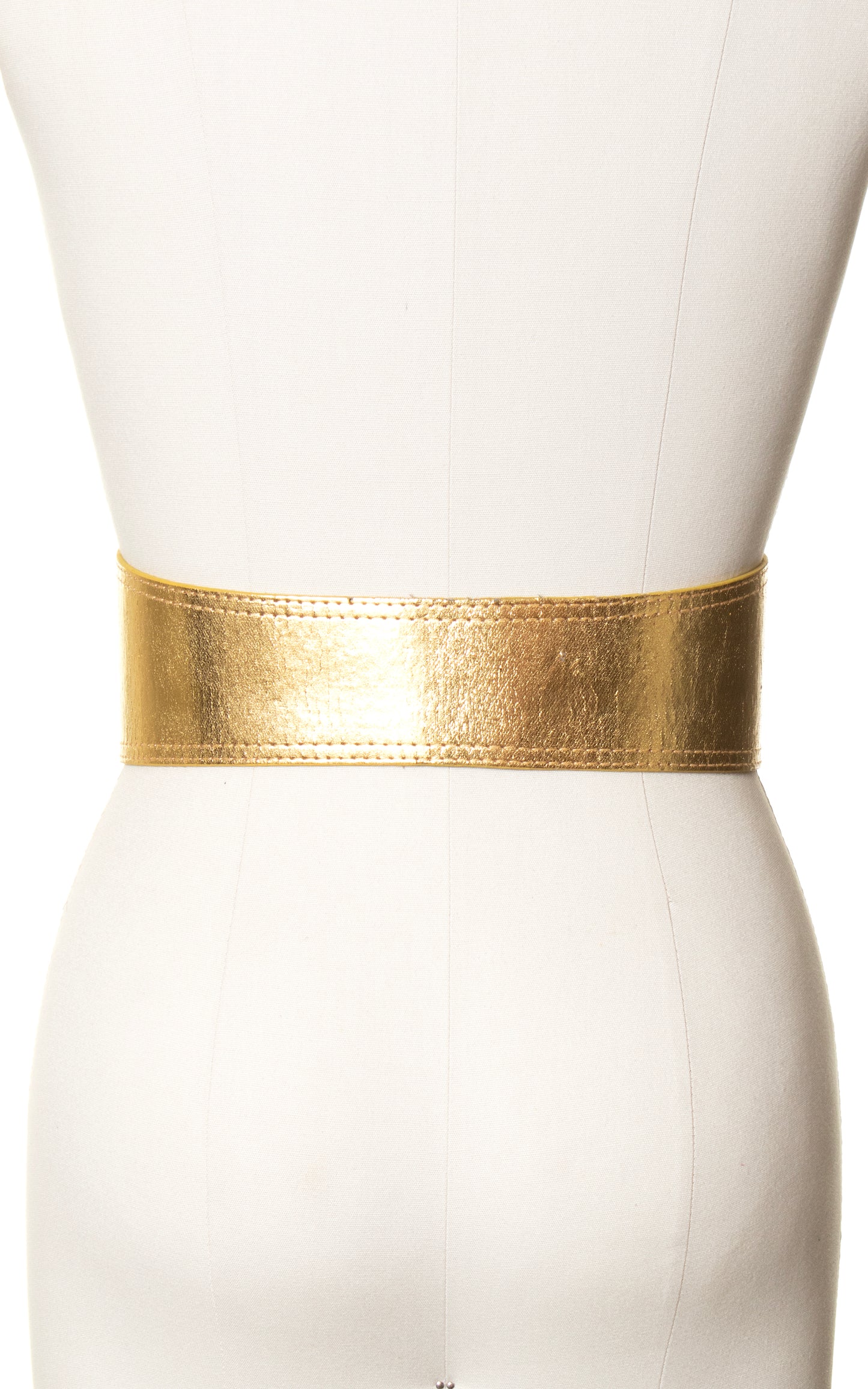 1960s Gold Double Buckled Cinch Belt | small/medium