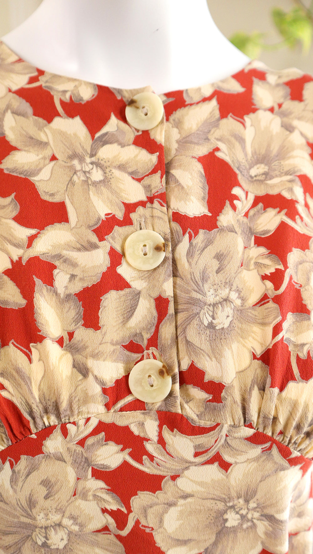 1980s CAROLE LITTLE Floral Rayon Pant Suit | small/medium