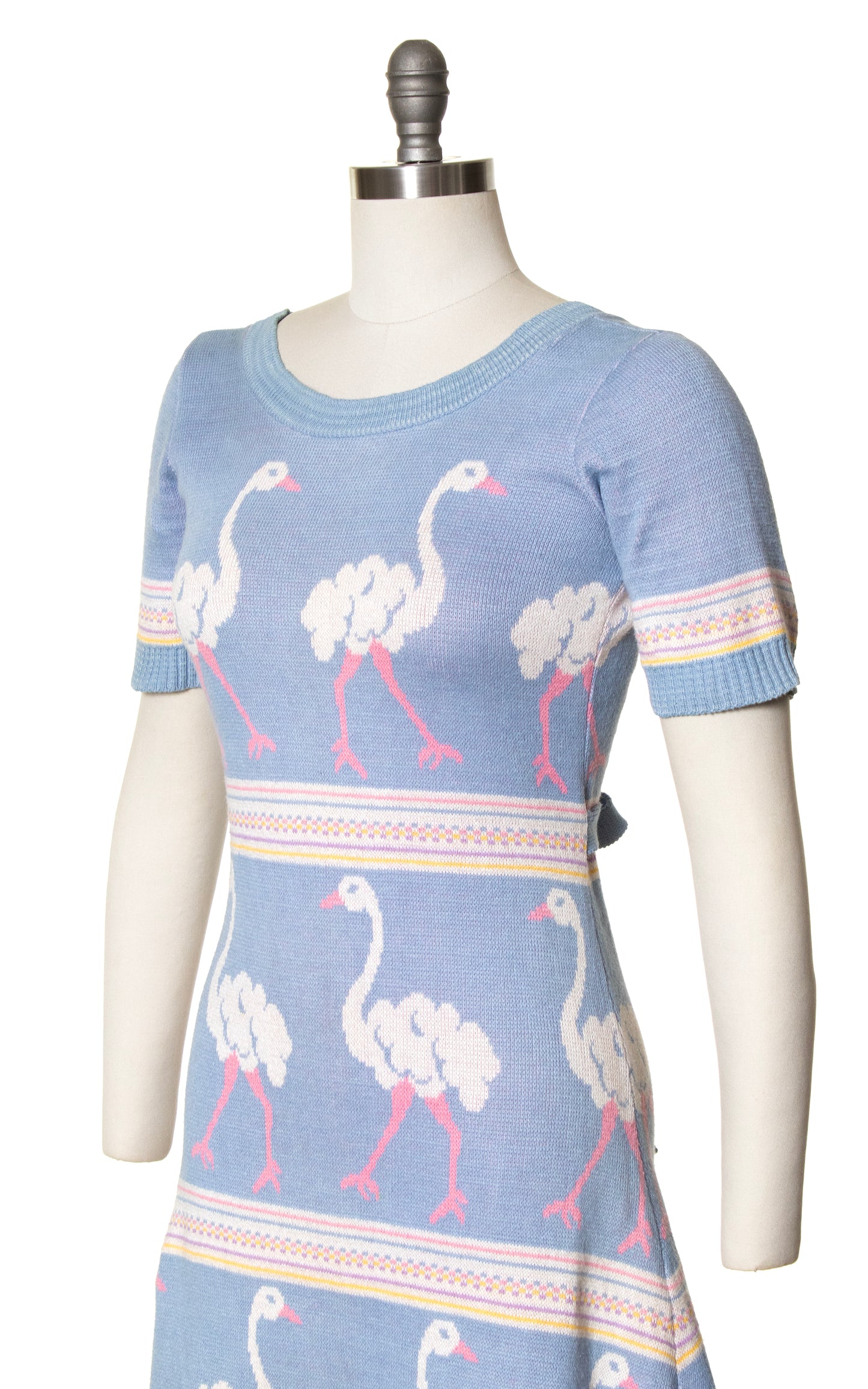 1970s ALLEY CAT by BETSEY JOHNSON Novelty Sweater Dress | small/medium