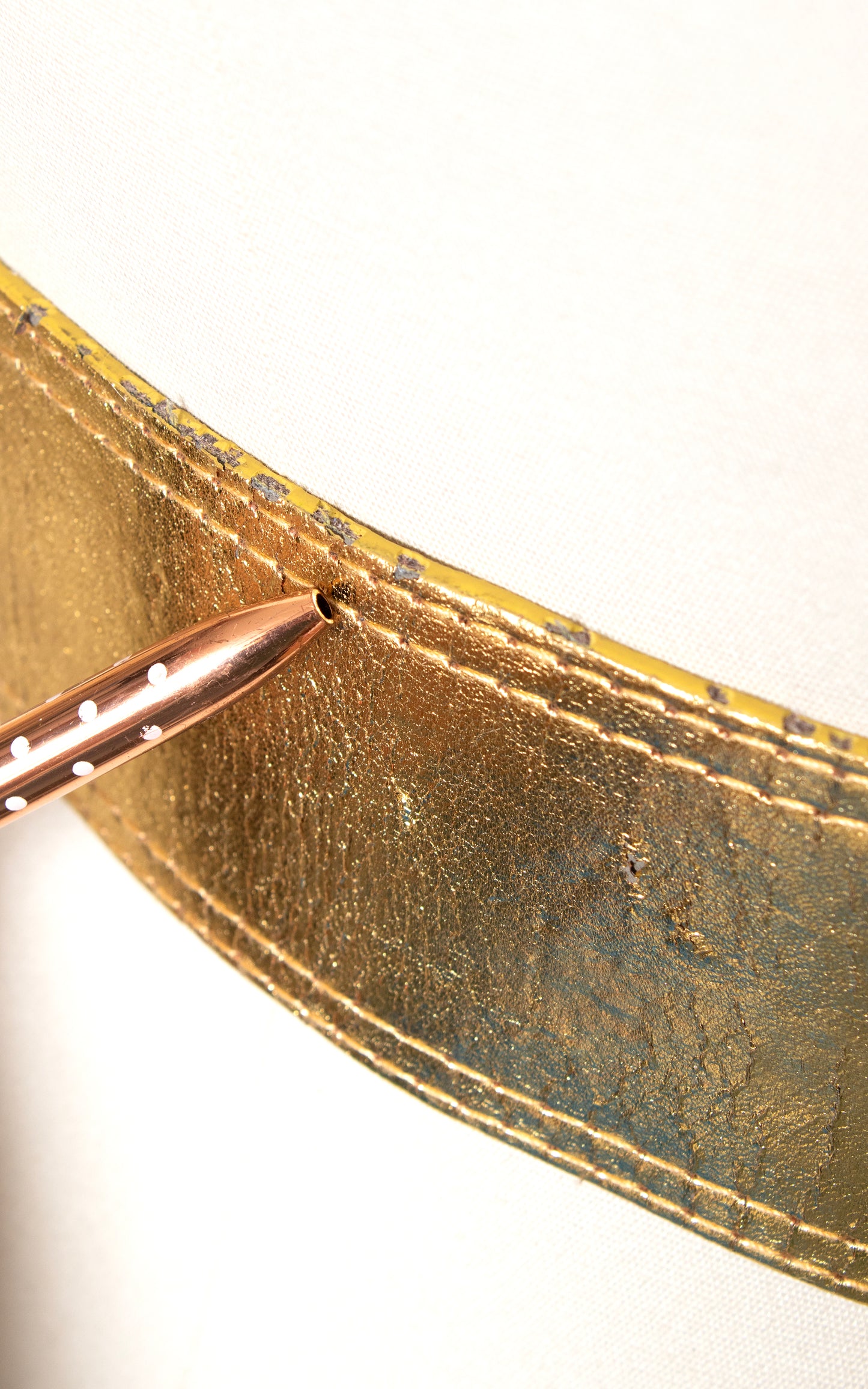 1960s Gold Double Buckled Cinch Belt | small/medium
