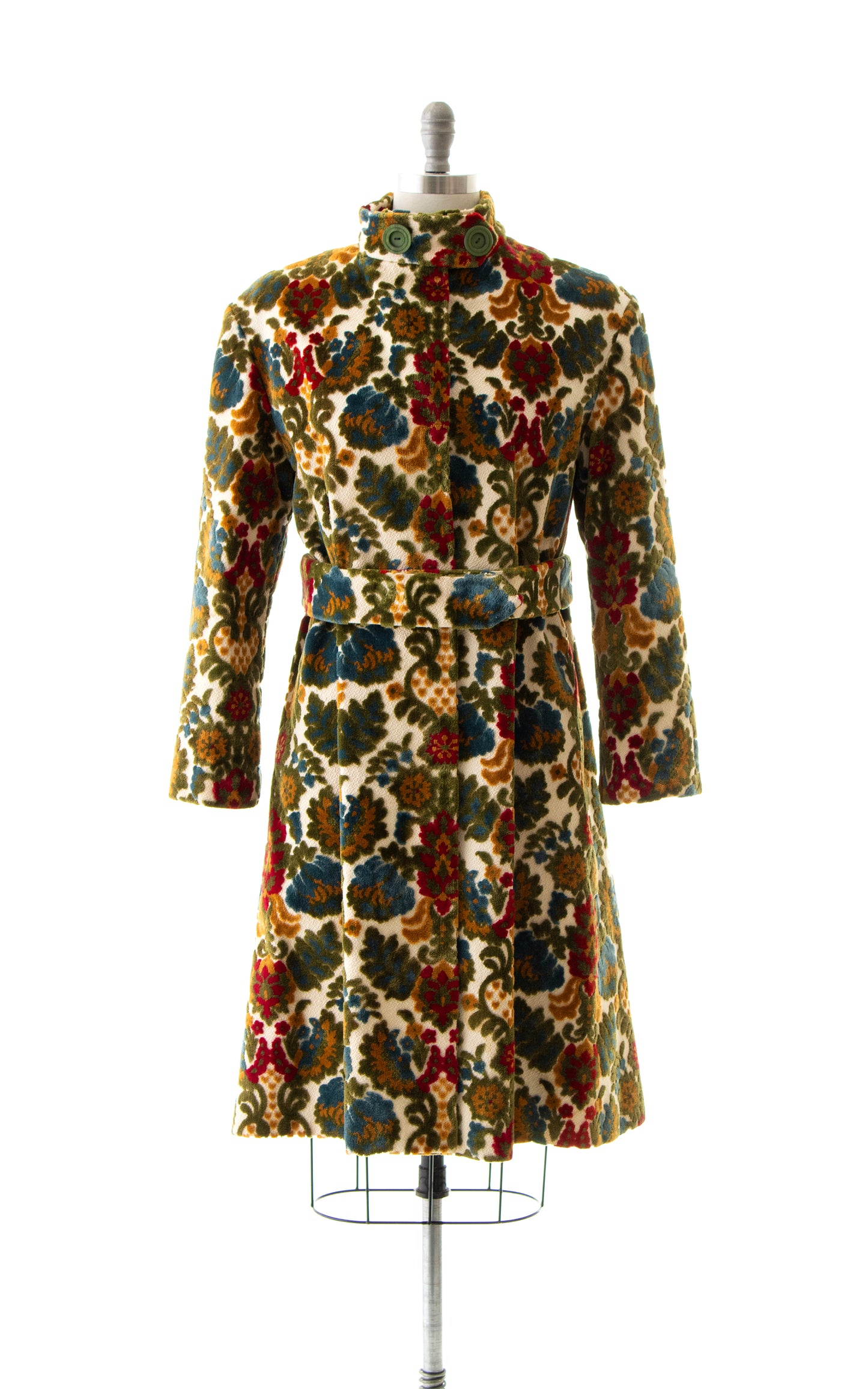 1960s 1970s Floral Tapestry Coat | medium