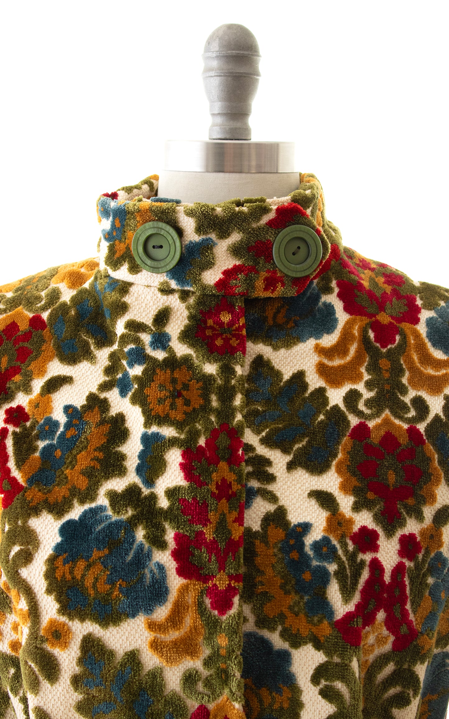1960s 1970s Floral Tapestry Coat | medium