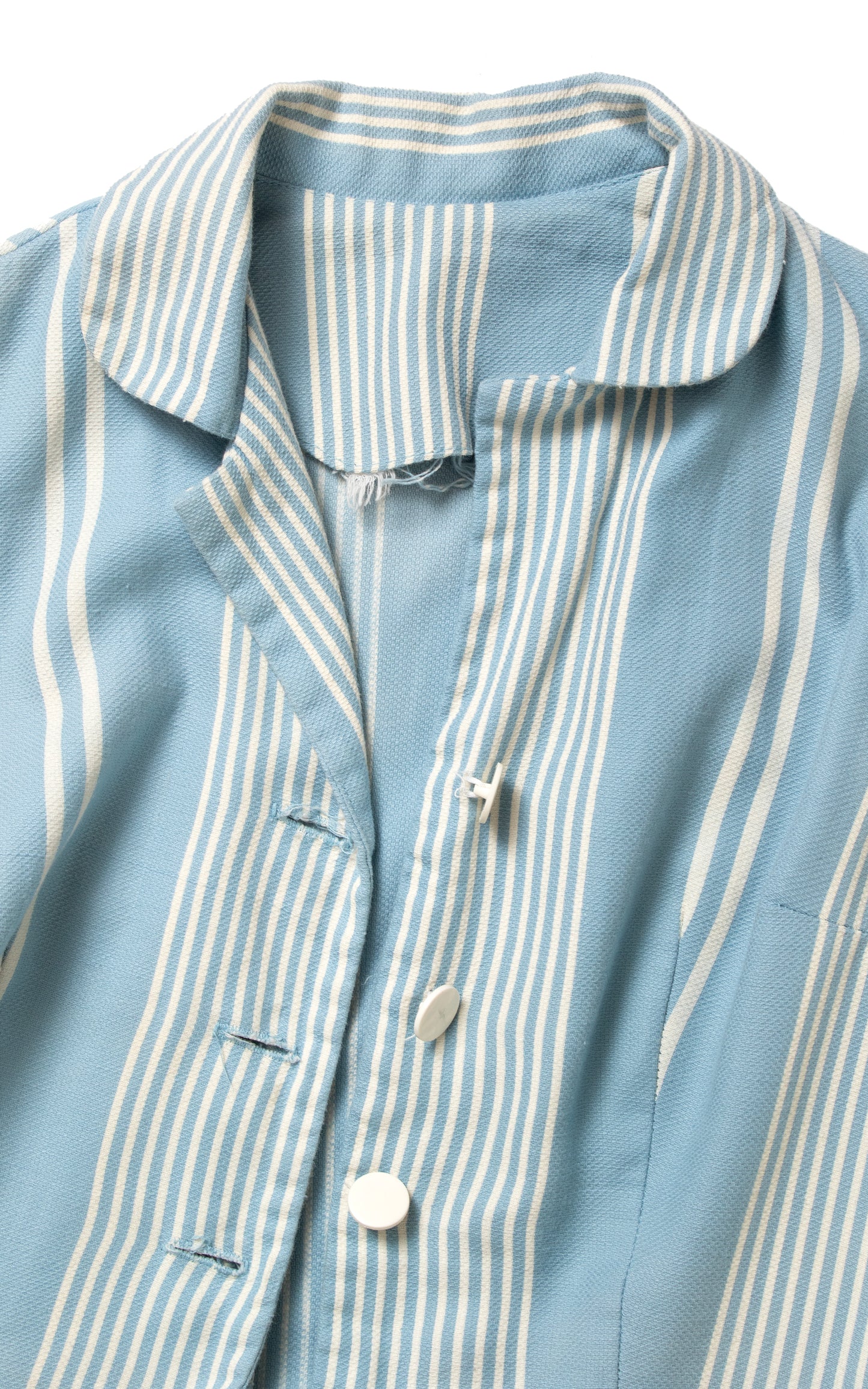 1960s Striped Cotton Shirtwaist Sundress | small