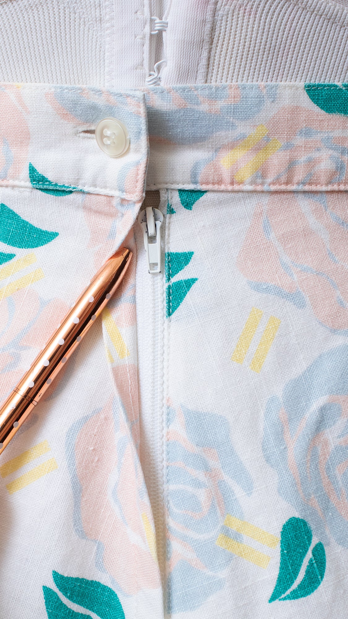 1980s 1990s Pastel Rose Linen-Blend Skirt | small
