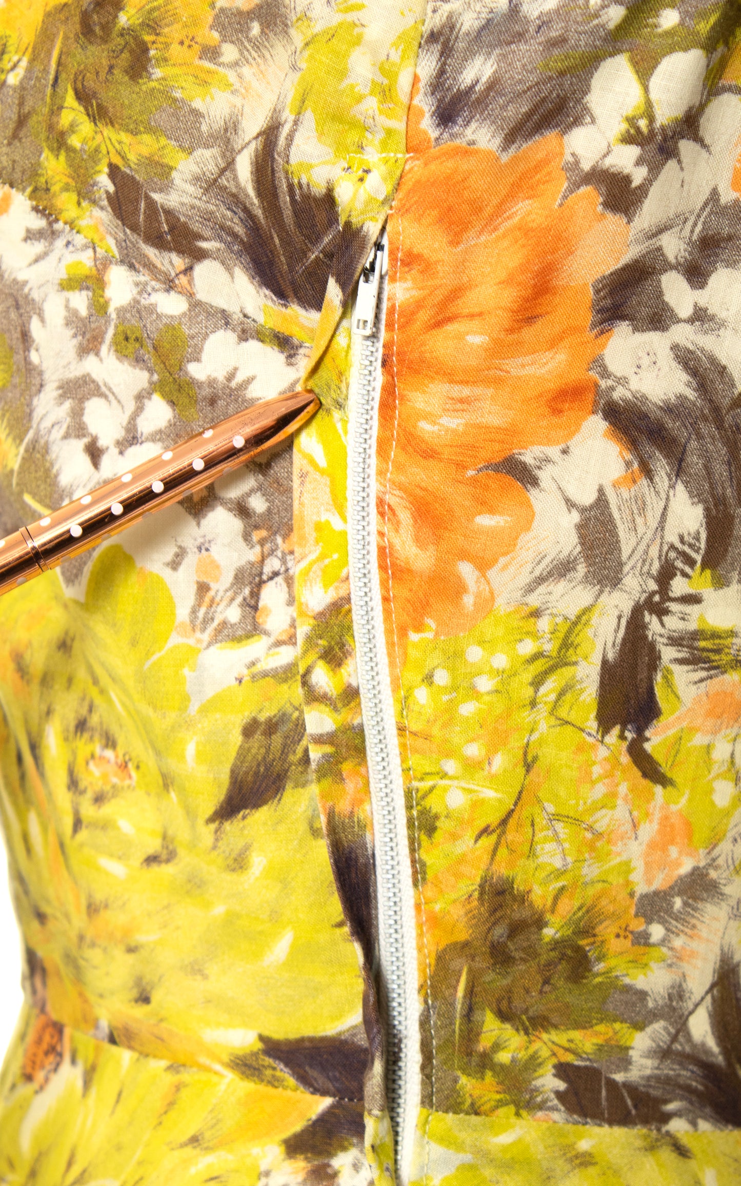 1960s Floral Print Cotton Sundress | small
