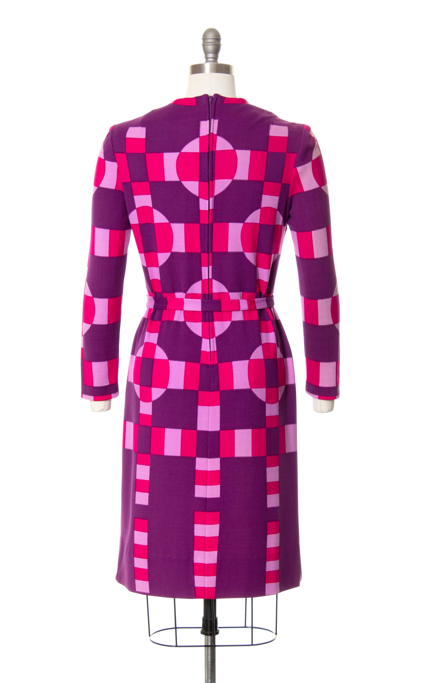 1970s VERA NEUMANN Geometric Jersey Dress | small