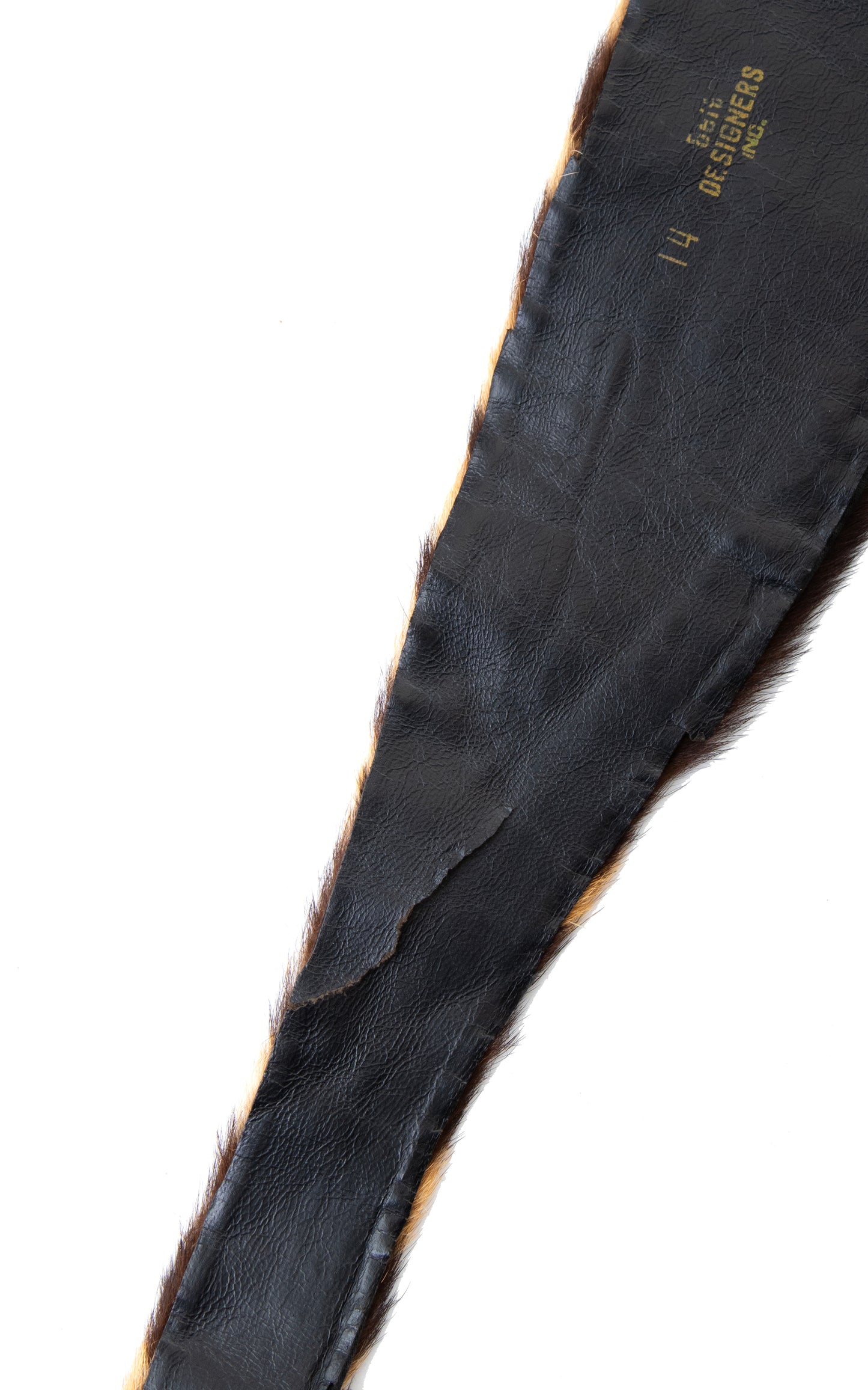 1950s Leopard Print Horse Hair Cinch Belt | medium