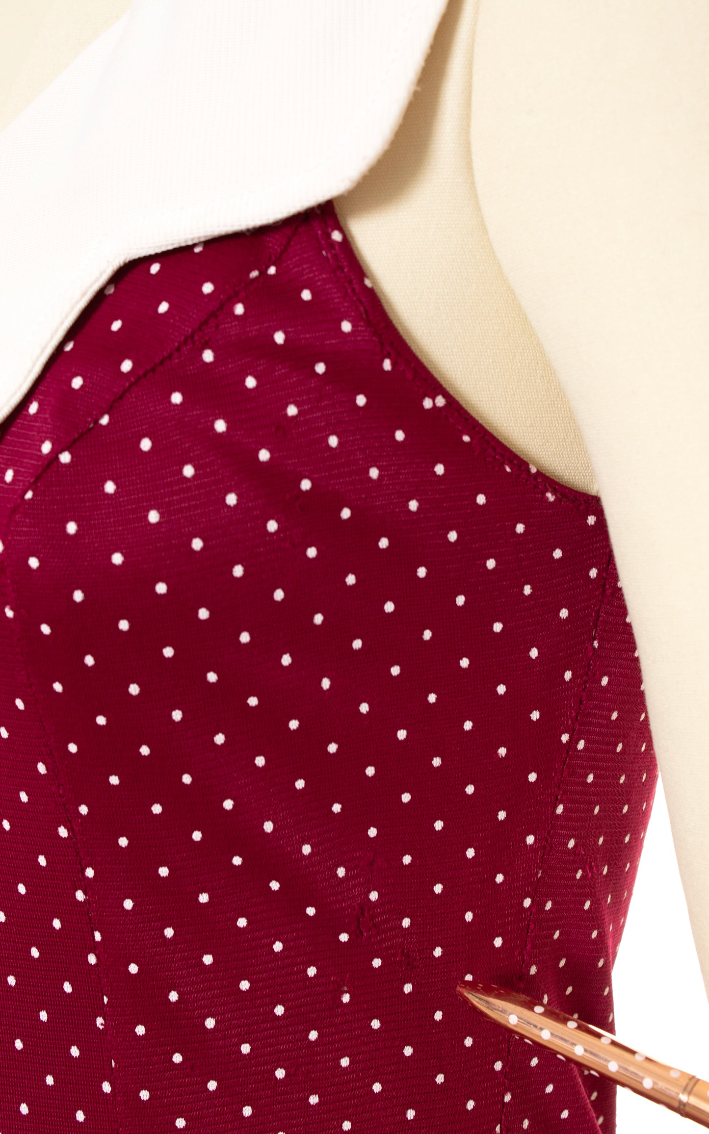 1970s Polka Dot Maxi Dress | x-small