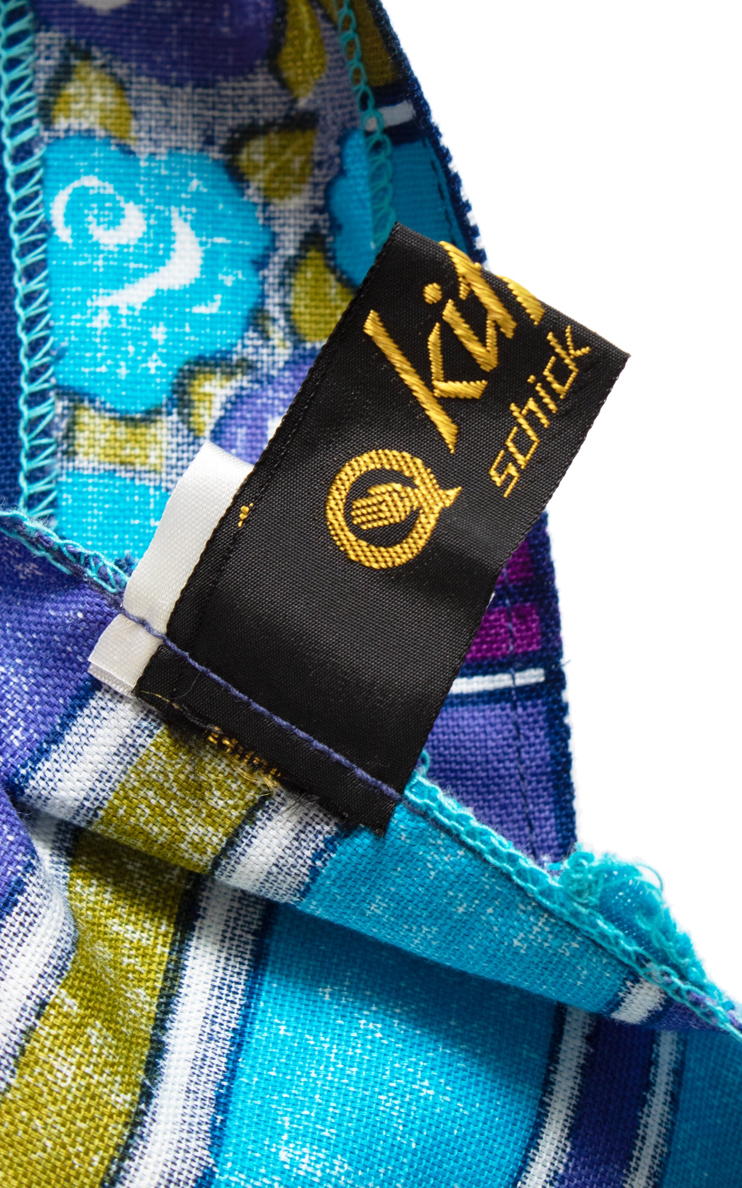 1970s Striped Floral Cotton Sundress with Pockets | small