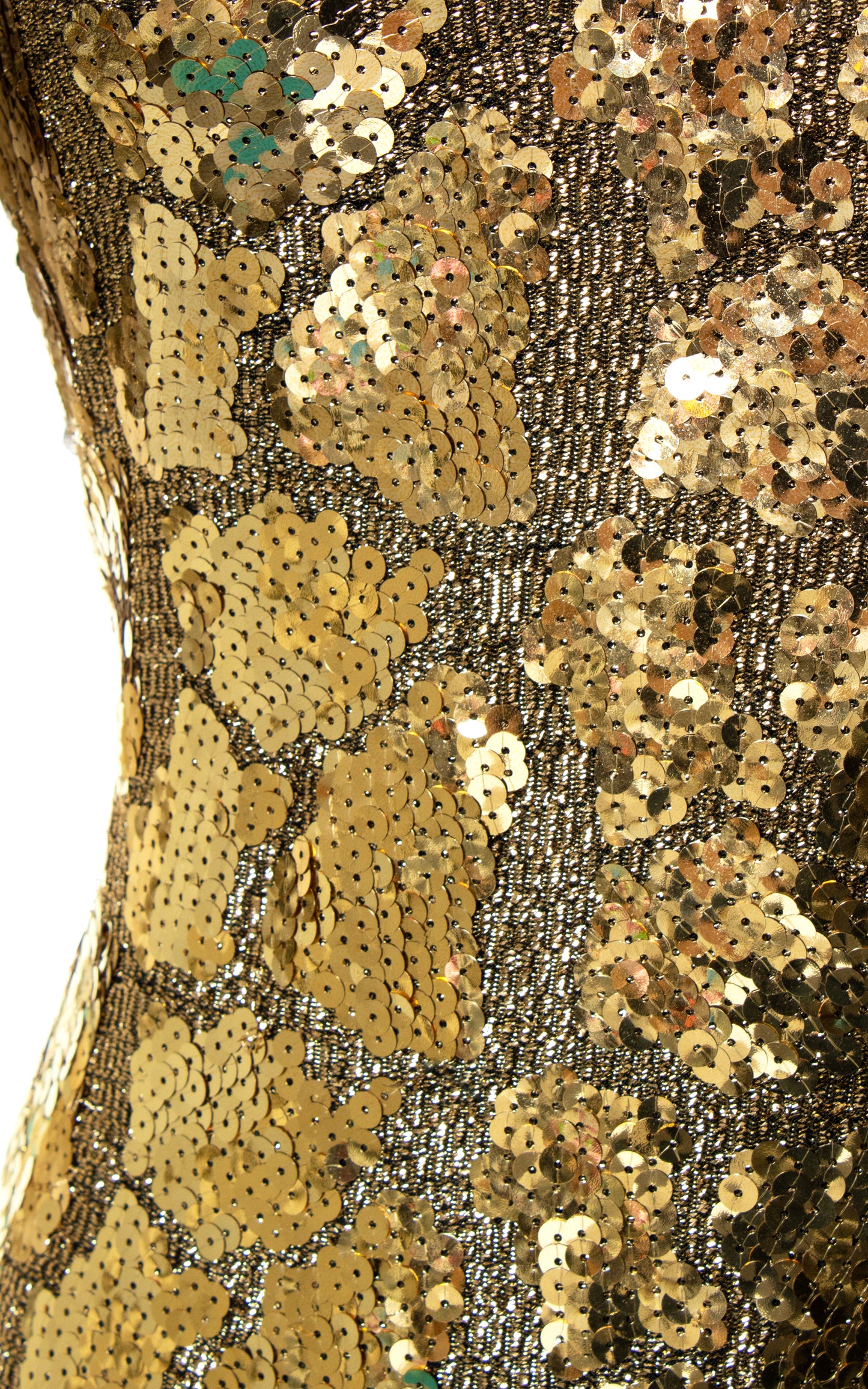 1980s Gold Sequin Mermaid Dress | small/medium