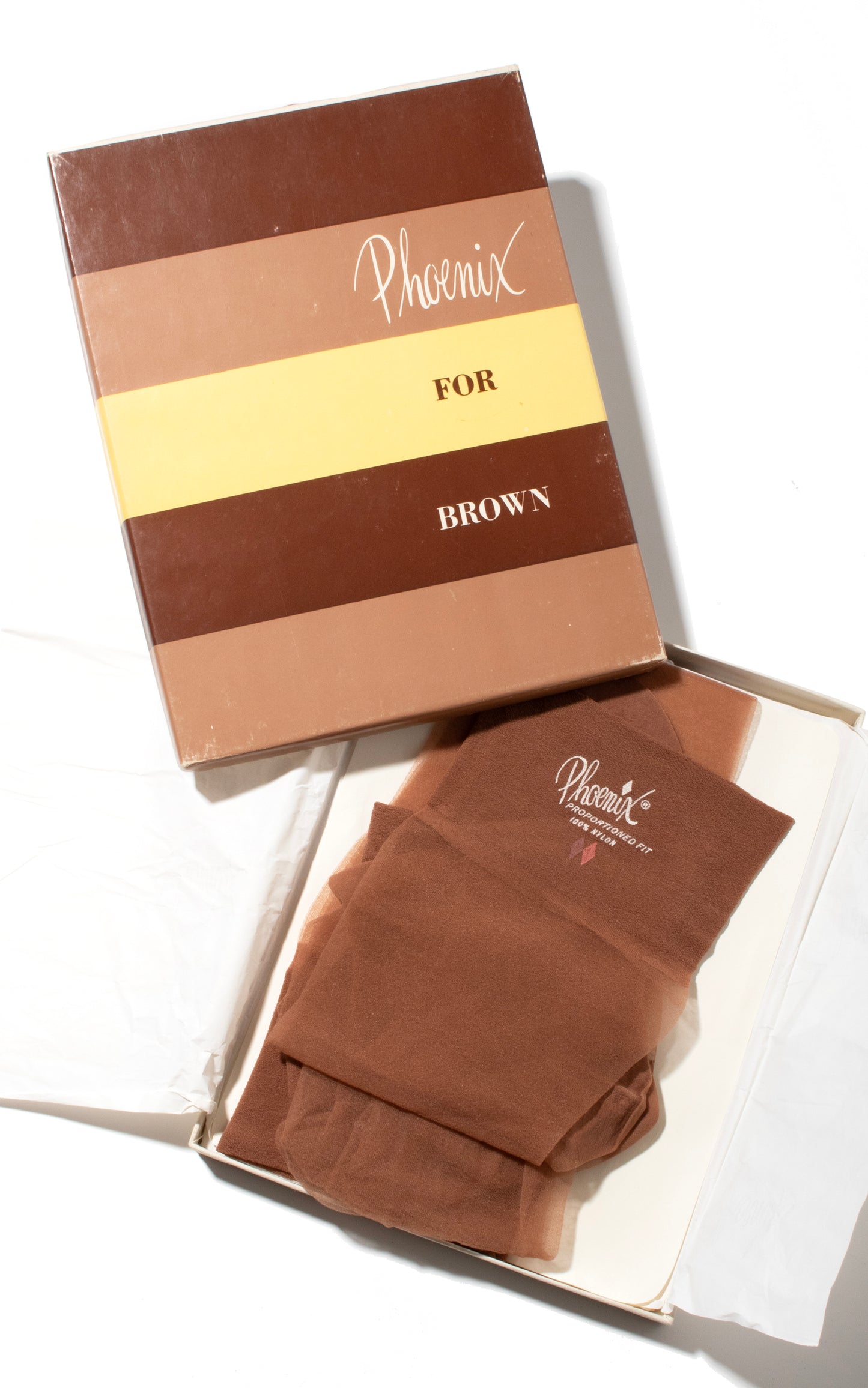 1960s Phoenix Seamless Nylon Stockings x3 Pairs in Mocha (size 8.5)