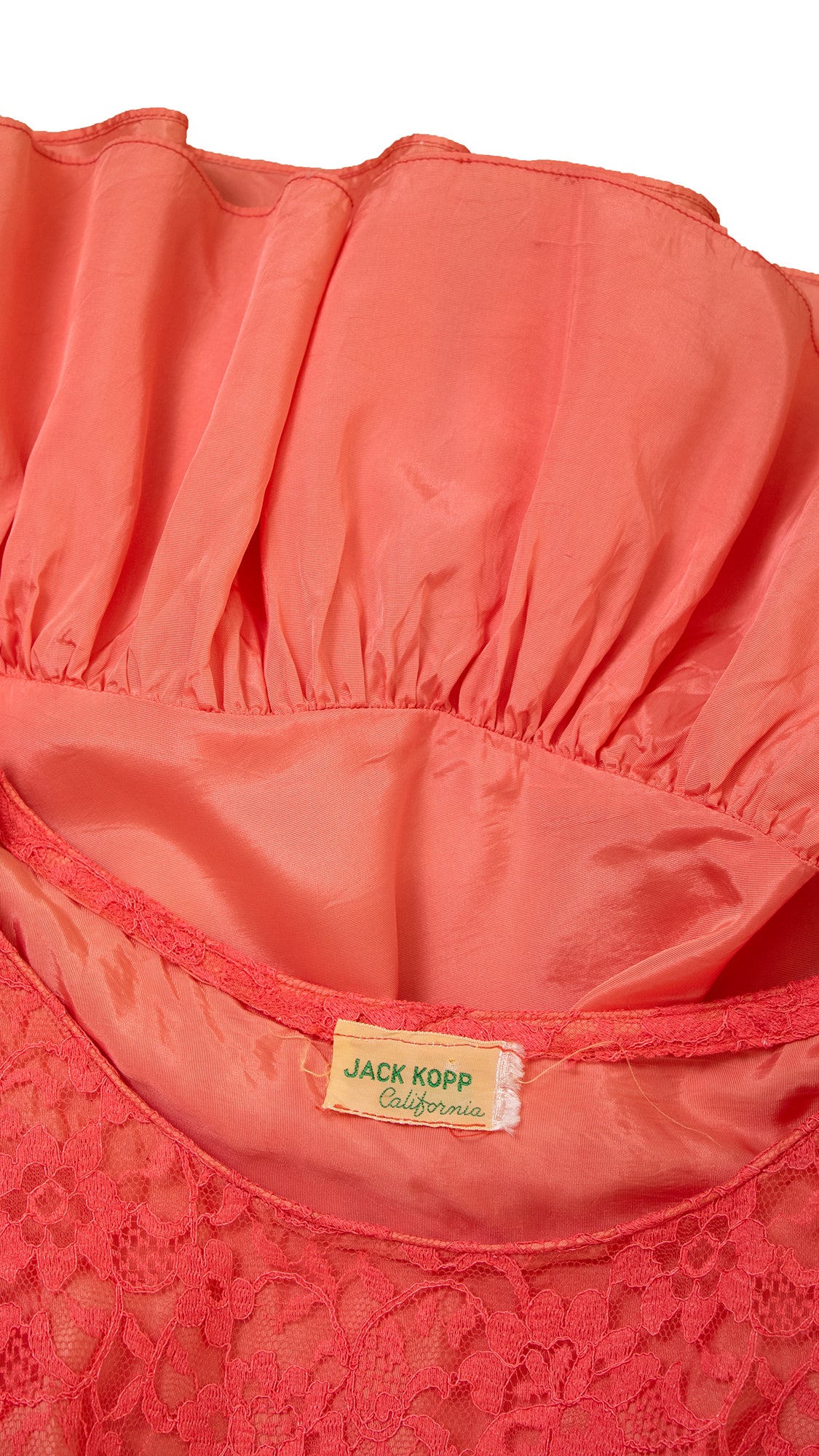 1950s Red Lace Party Dress | small