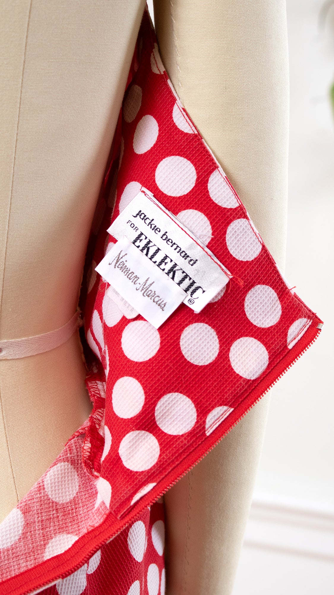 1980s does 1950s Polka Dot Halter Dress | x-small/small