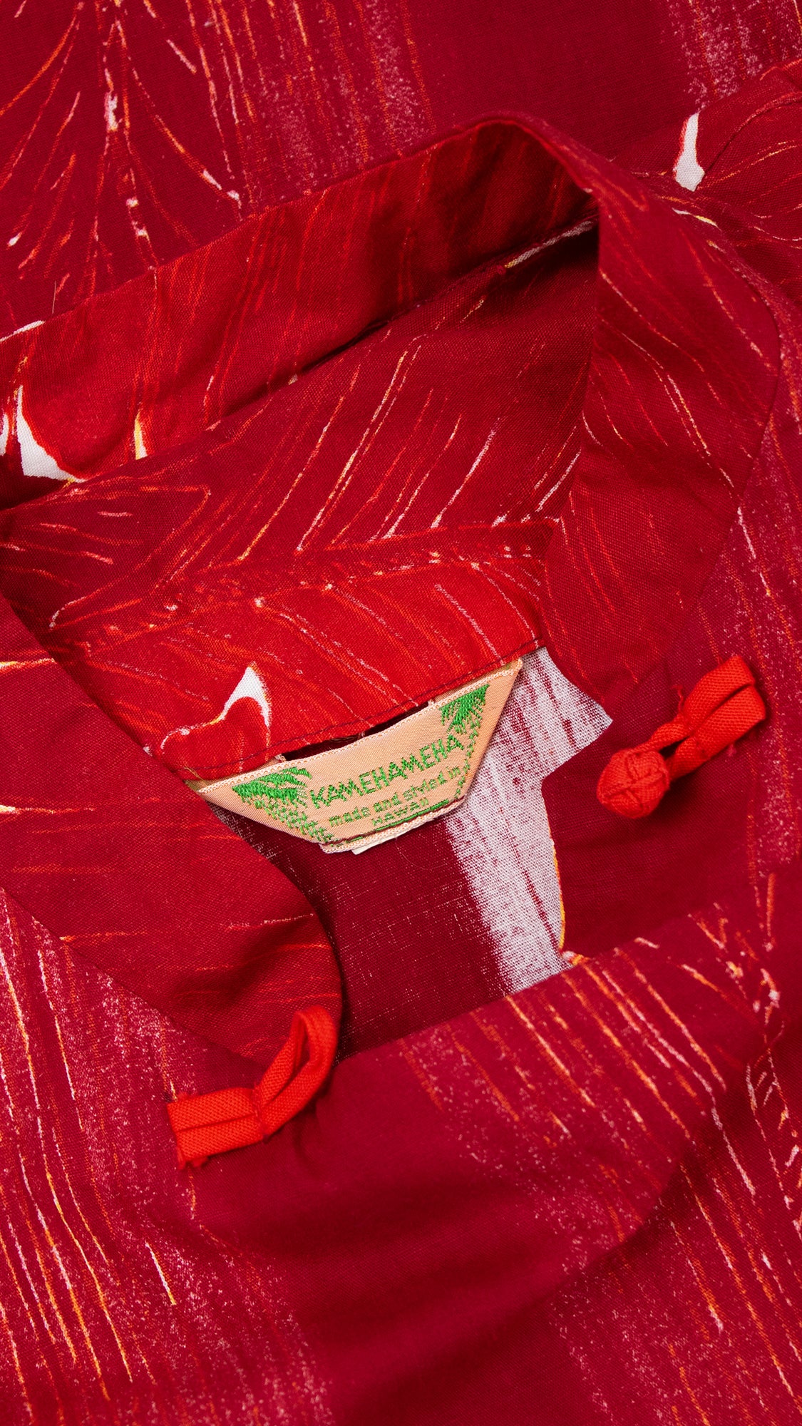 1950s KAMEHAMEHA Hawaiian Ombré Banana Leaf Cheongsam Dress | small/medium
