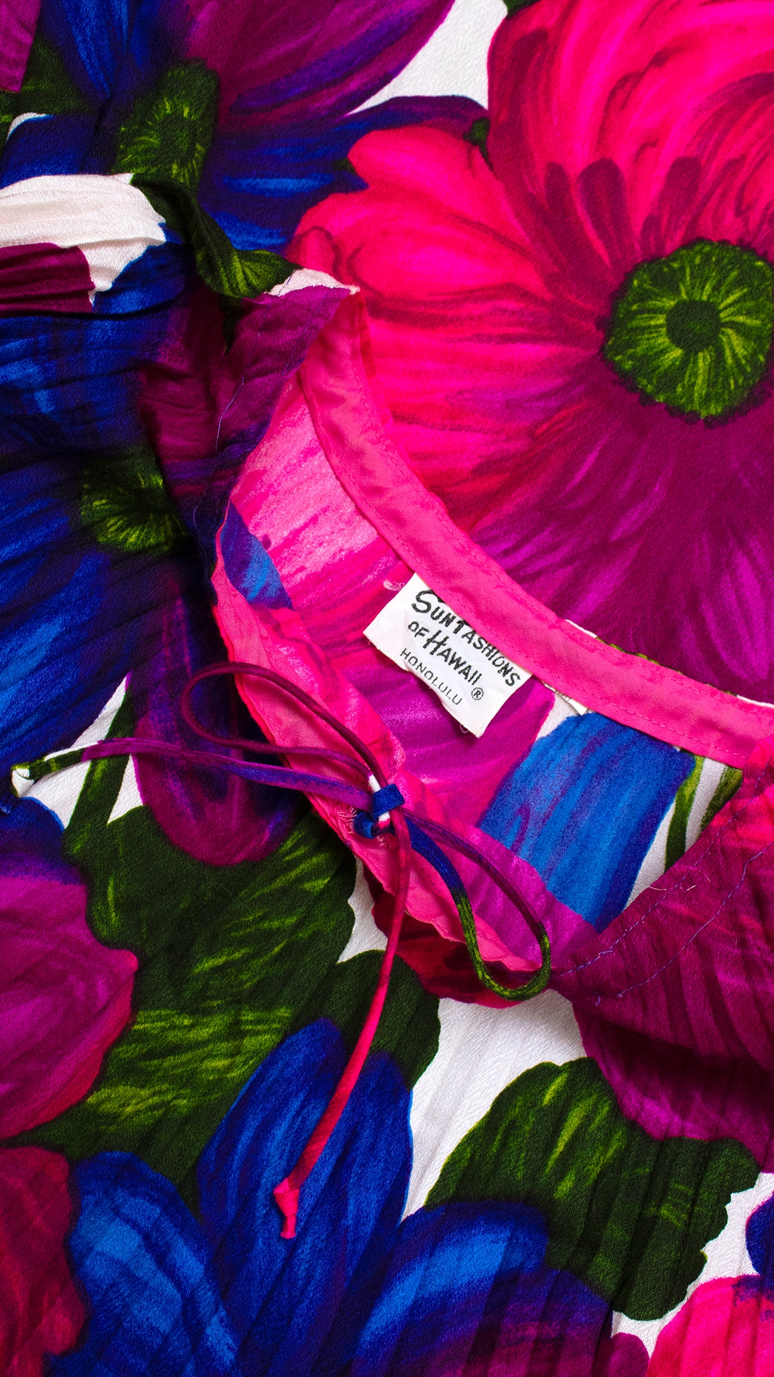 1960s 1970s Floral Barkcloth Kaftan | OSFM