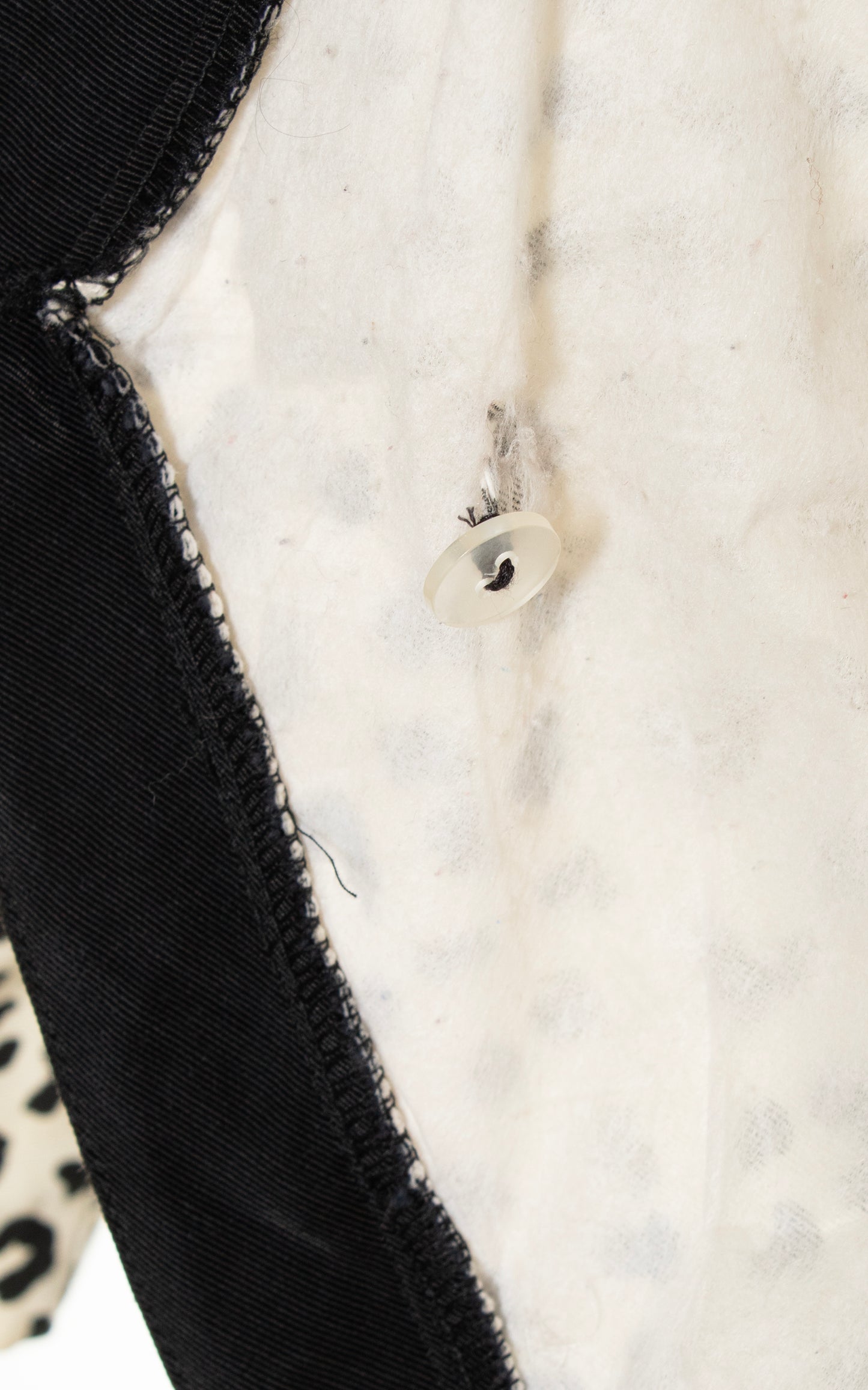 1980s Leopard Print Peplum Skirt Suit | x-large