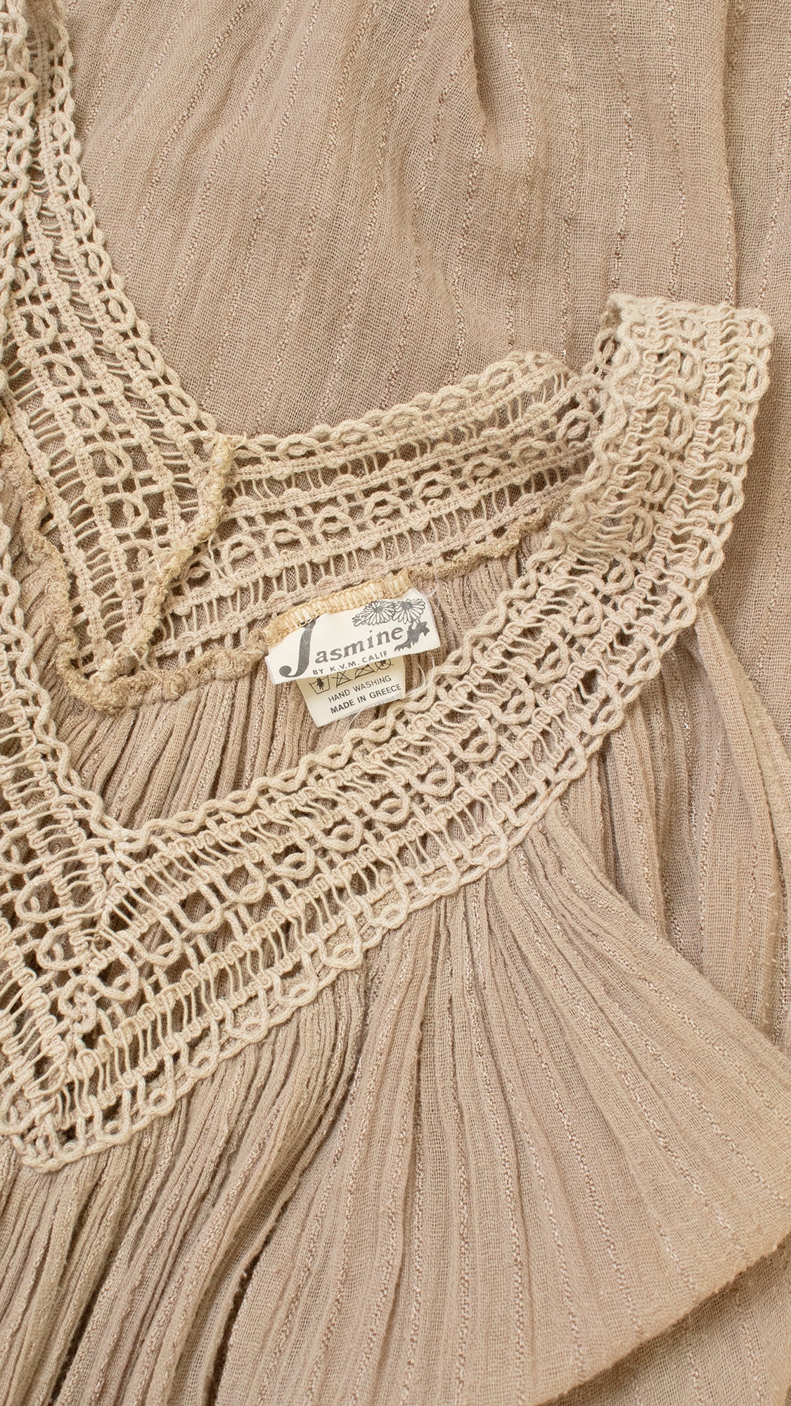 NEW ⭐️ 1970s 1980s Gauze Crochet Dress & Jacket Set | x-small/small/medium/large