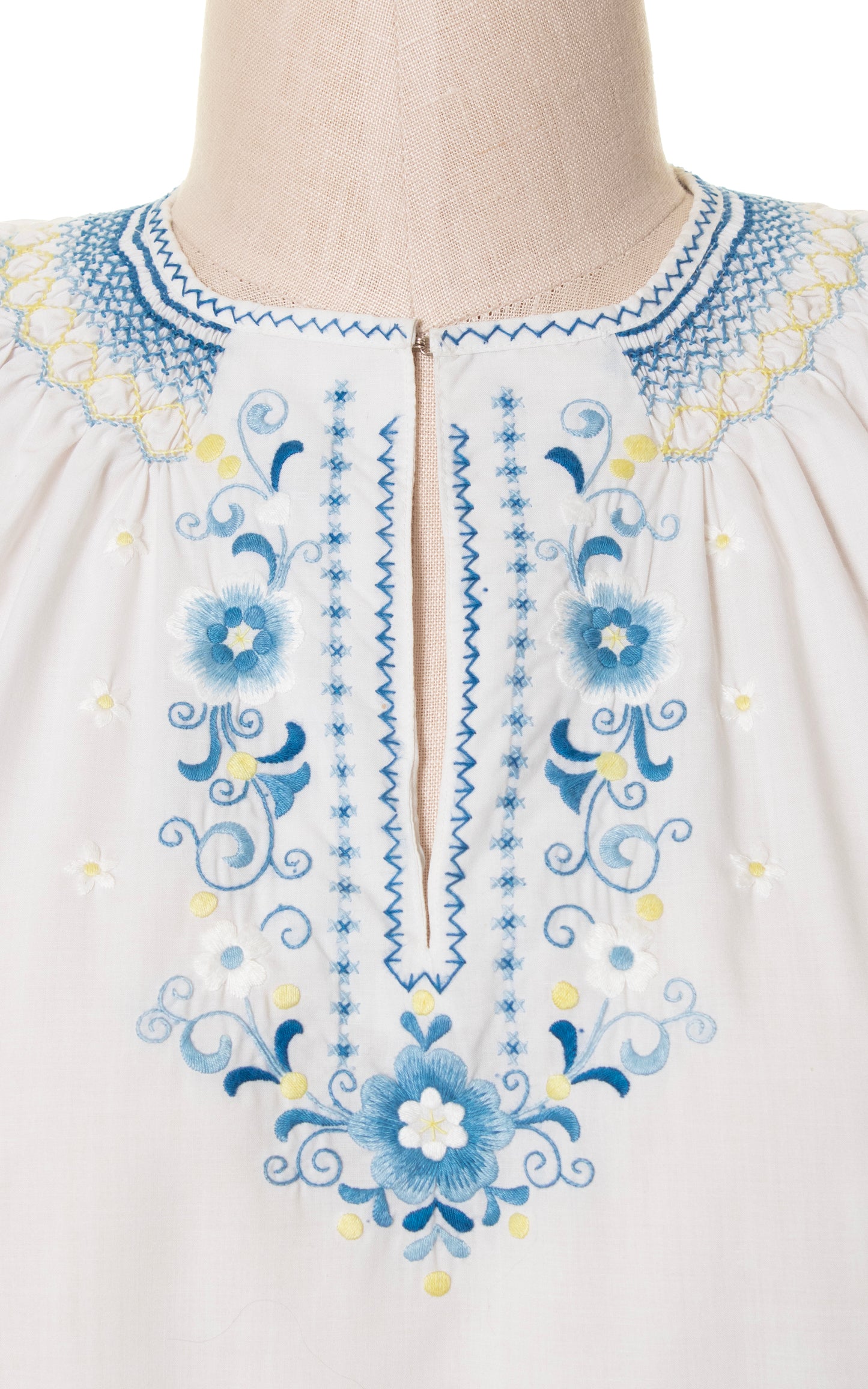 1970s Hand Embroidered Peasant Top | large