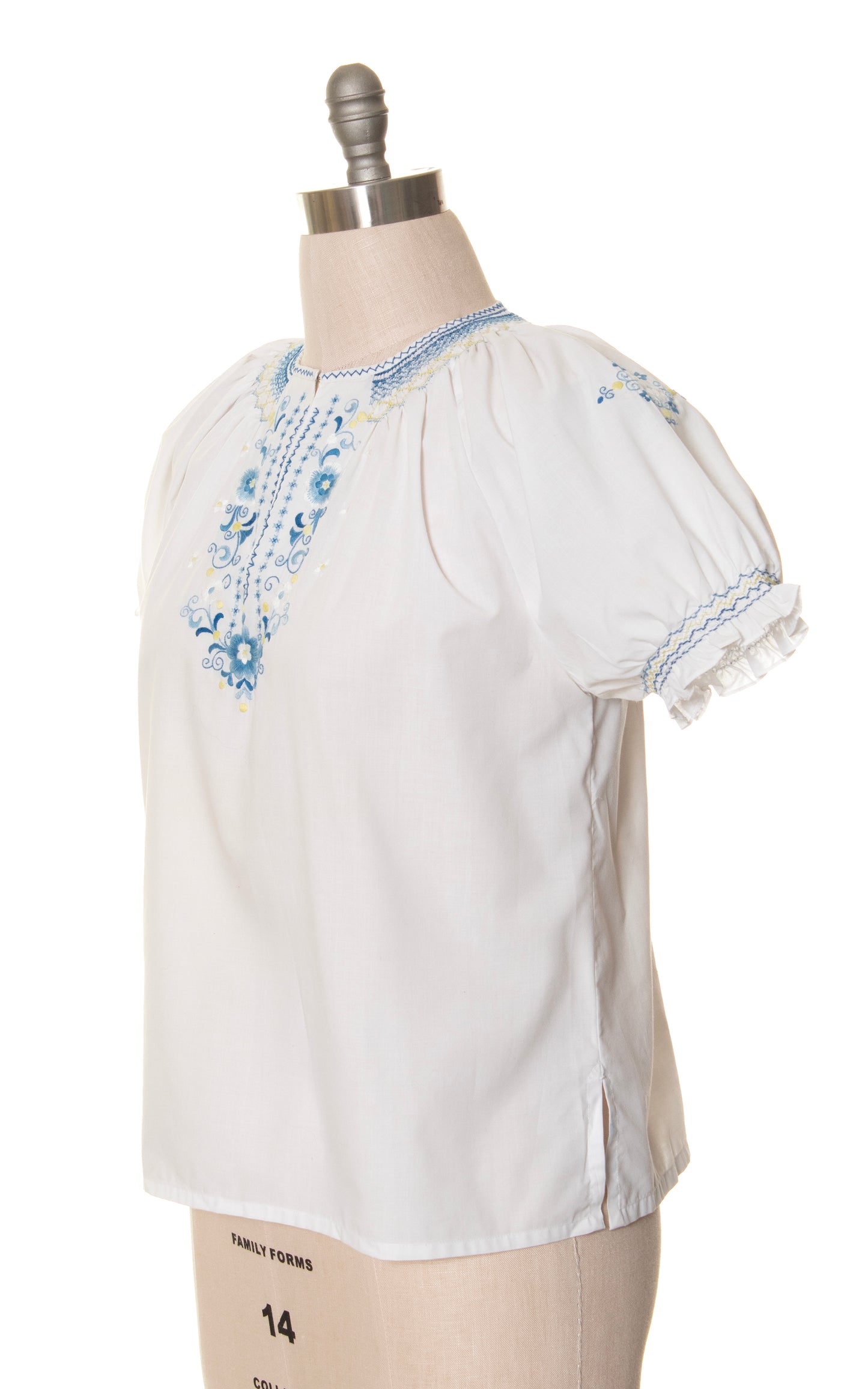 1970s Hand Embroidered Peasant Top | large