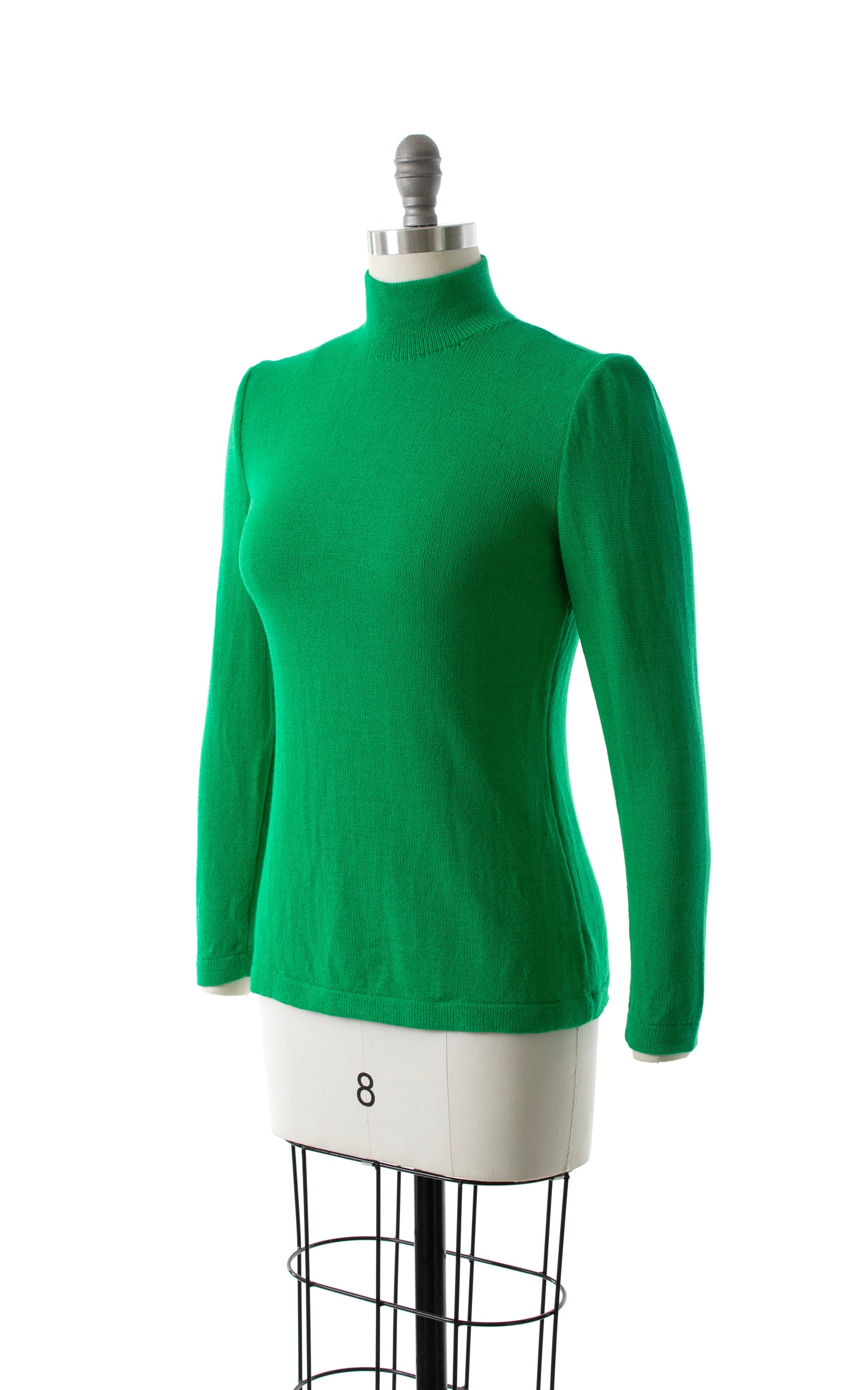 1980s ST. JOHN Knit Wool Turtleneck Sweater | small