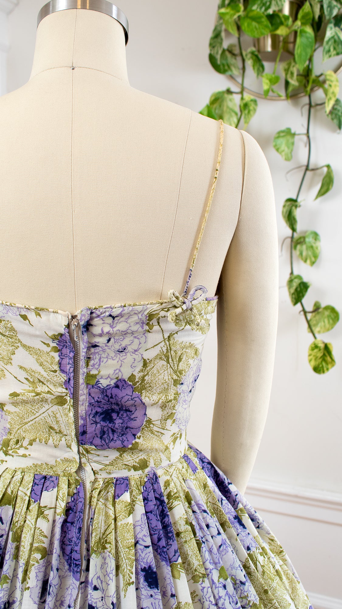 1950s Flora & Fauna Cotton Sundress | small