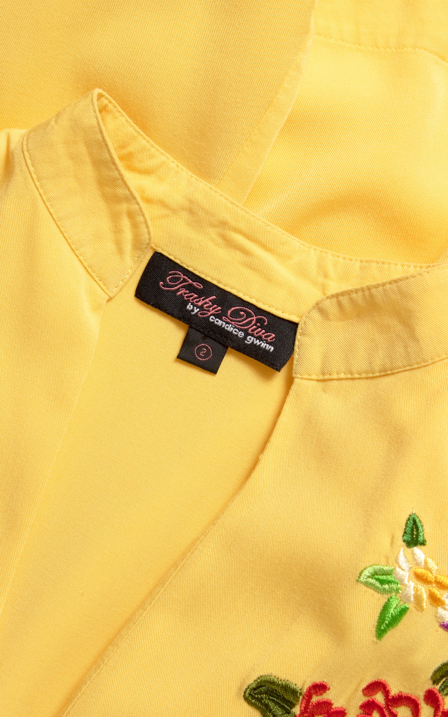 MODERN || TRASHY DIVA Floral Embroidered Dress with Pockets | x-small/small