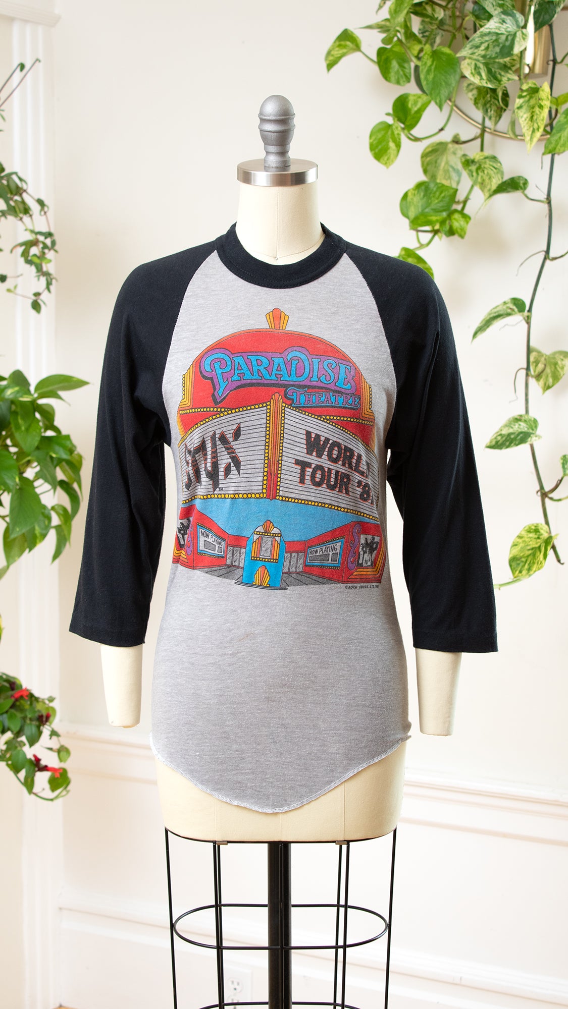 1981 STYX "Paradise Theatre" World Tour Tee | x-small/small