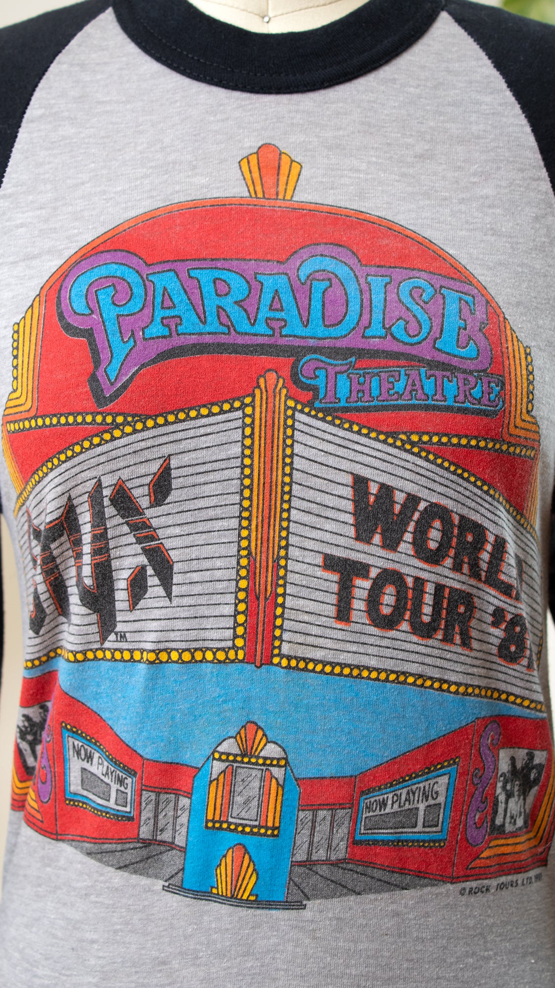 1981 STYX "Paradise Theatre" World Tour Tee | x-small/small