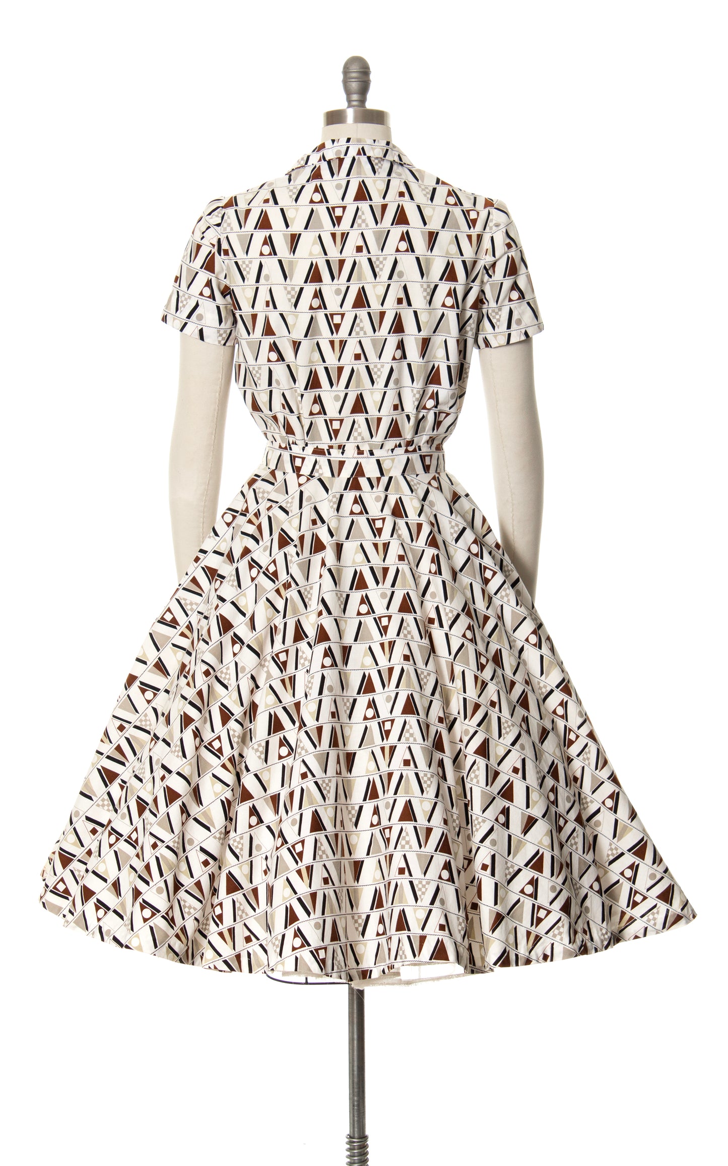 1960s Nautical Flags Novelty Print Top & Skirt Set | medium