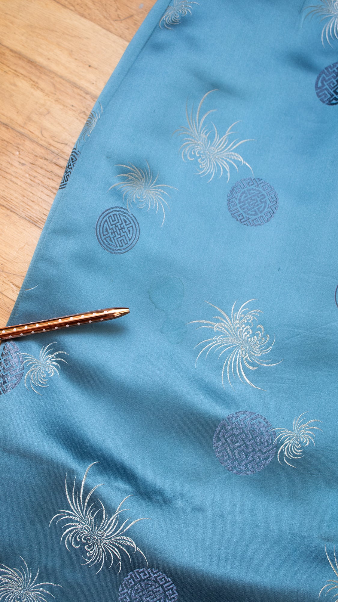 1960s Asian Silk Jacquard Cocktail Dress | medium