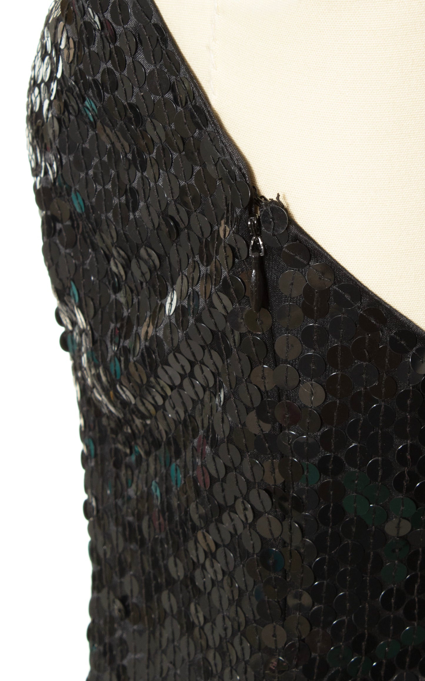 1990s Sequin Open Back Party Dress | small/medium/large