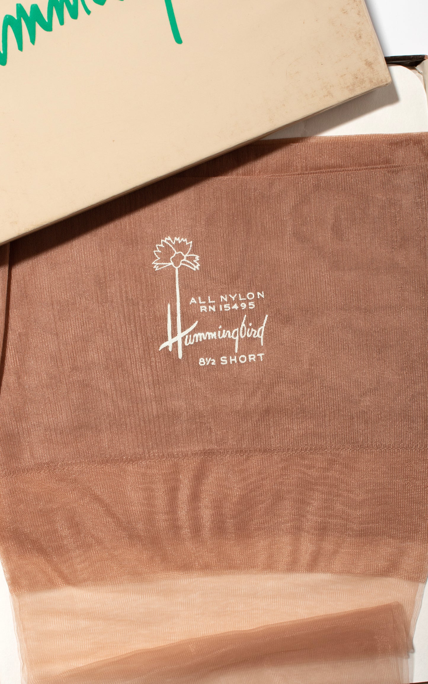 1960s Hummingbird Seamless Nylon Stockings x6 Pairs in Wild Rose (size 8.5 short)