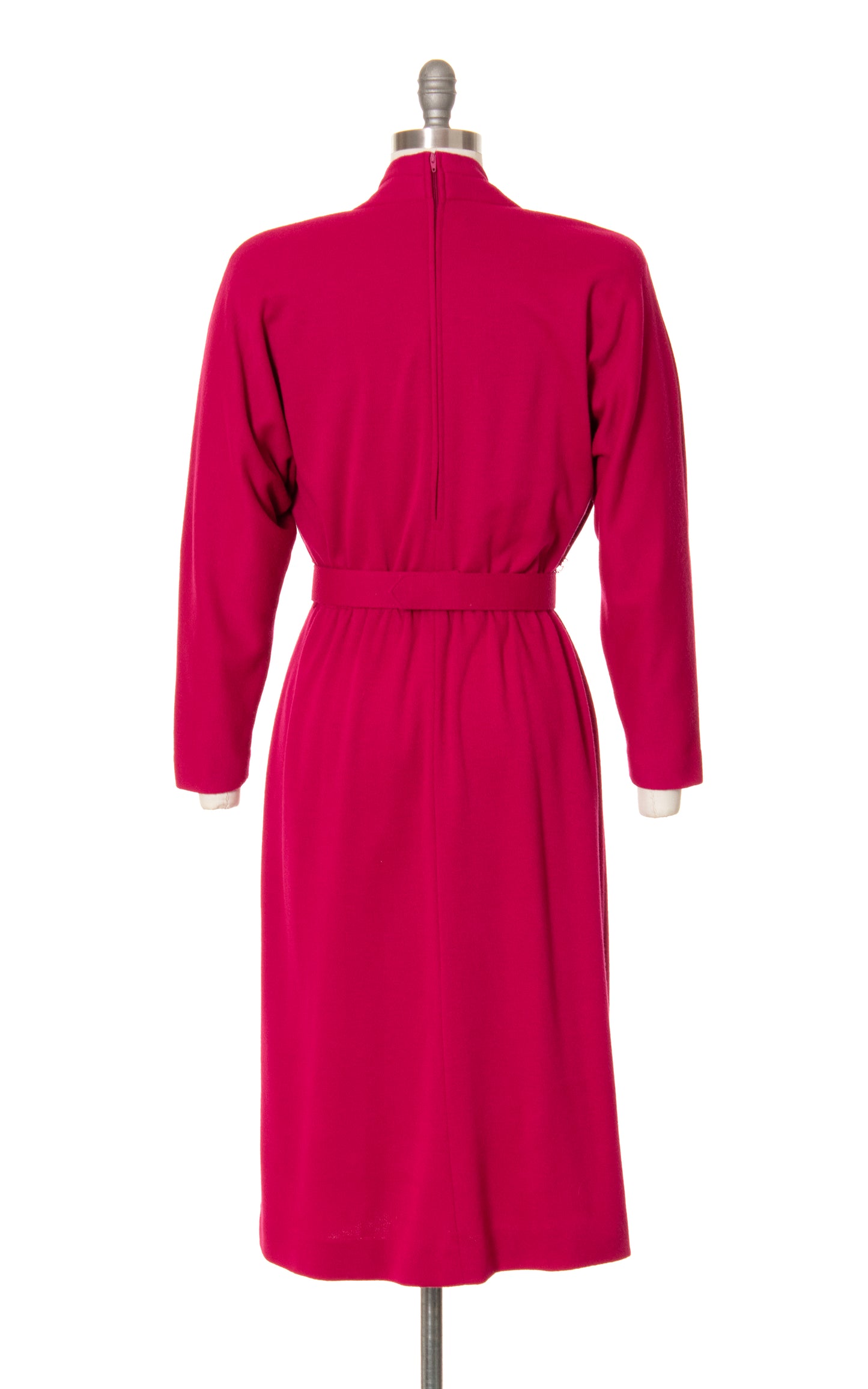 1980s Knit Jersey Belted Dress | medium/large