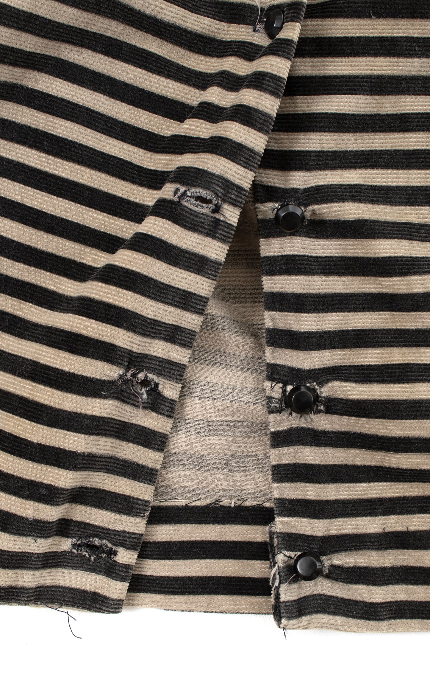 $65 DRESS SALE /// 1950s Striped Corduroy Shirt Dress | small