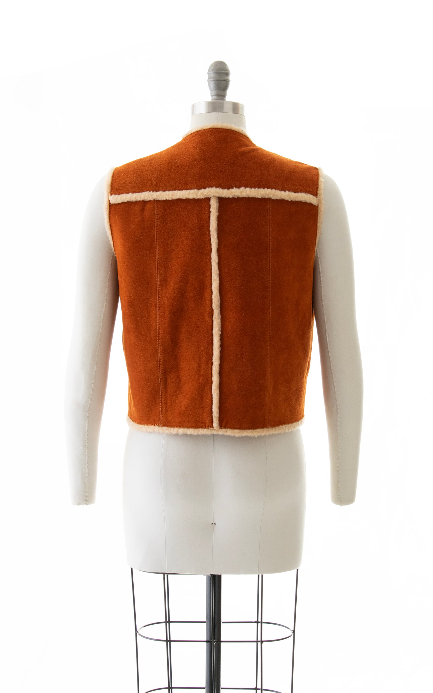 1970s Shearling & Suede Vest | medium