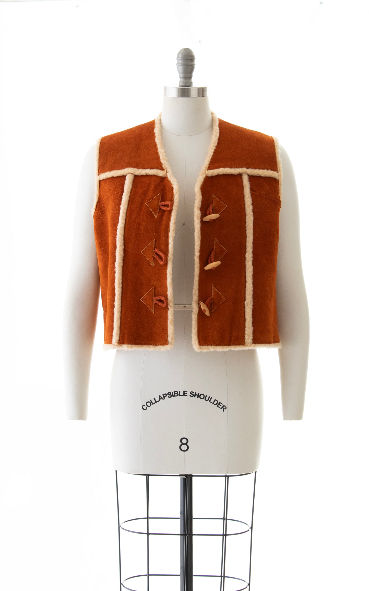 1970s Shearling & Suede Vest | medium