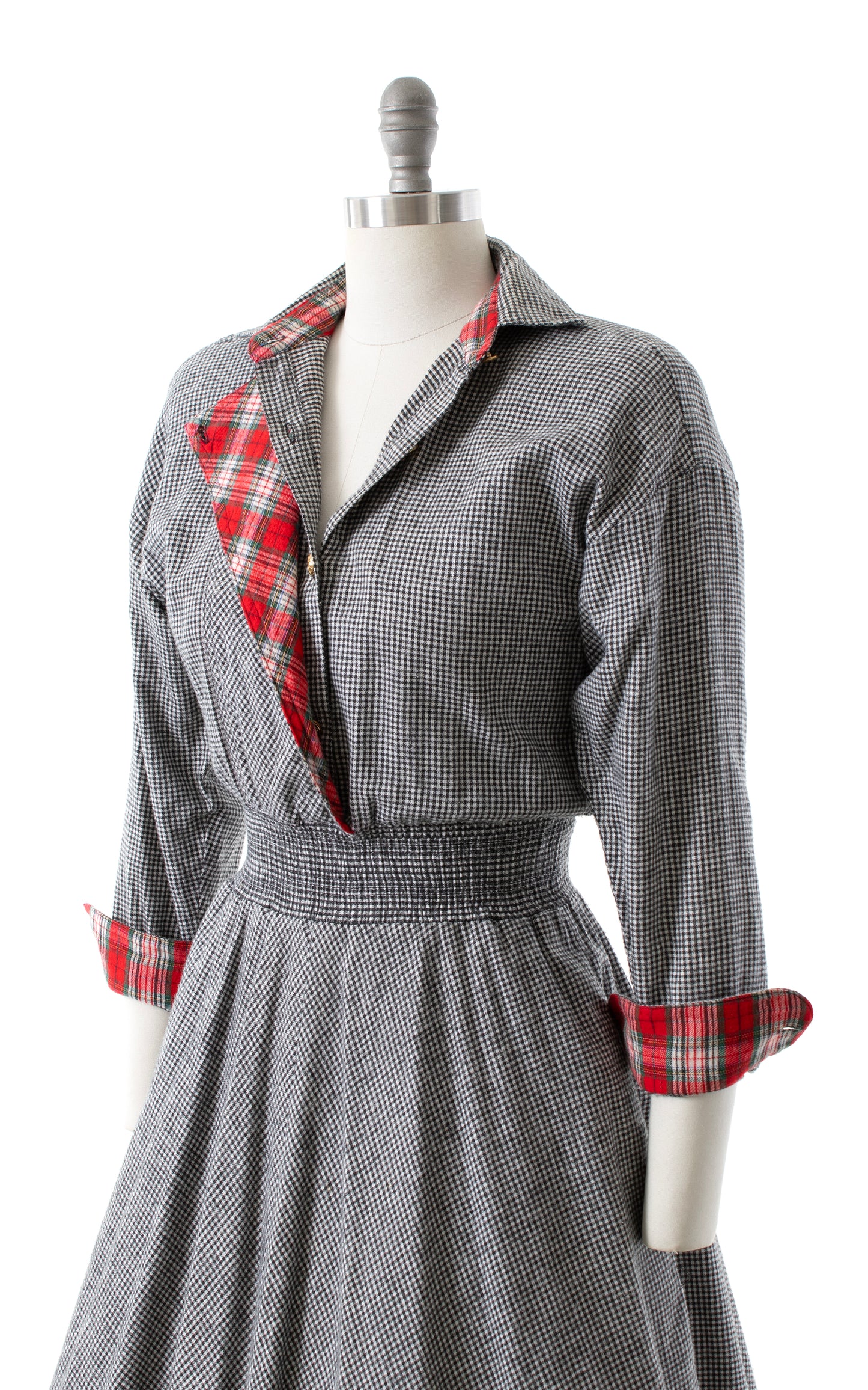 1980s 1990s CAROL ANDERSON Flannel Dress (small/medium)