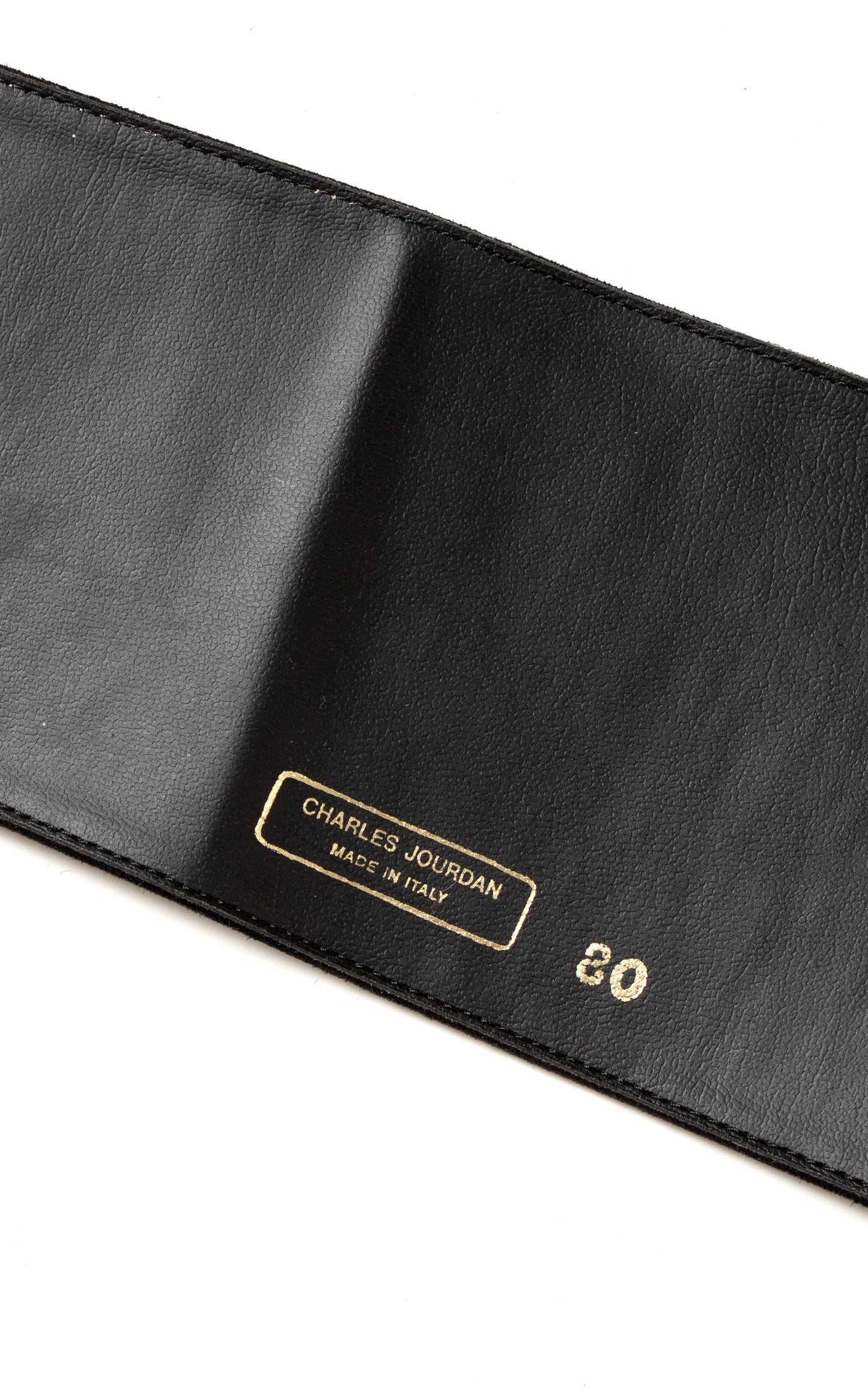 1980s CHARLES JOURDAN Suede Avant Garde Cinch Belt | medium/large