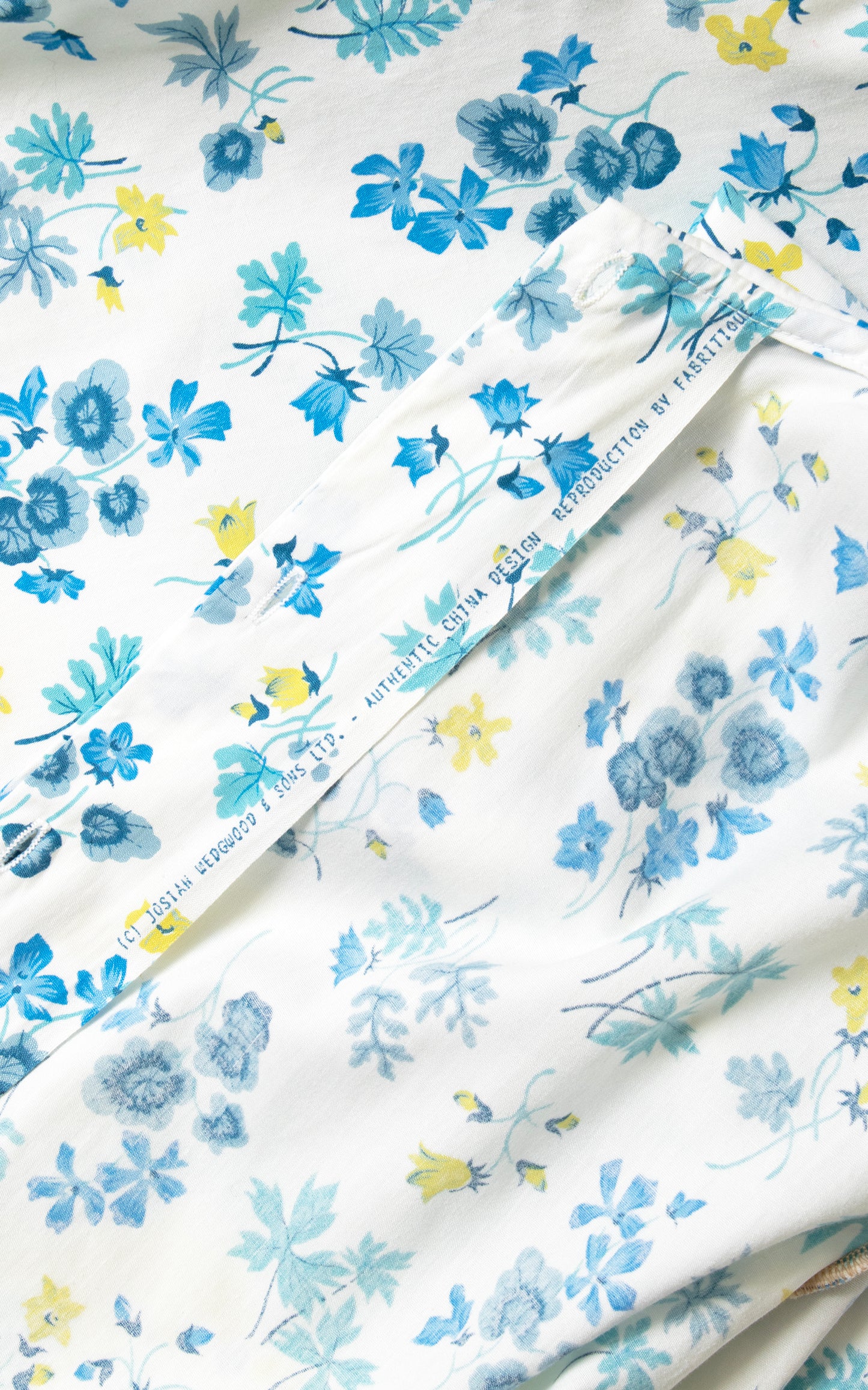 1960s Floral Cotton Short Sleeve Blouse | large