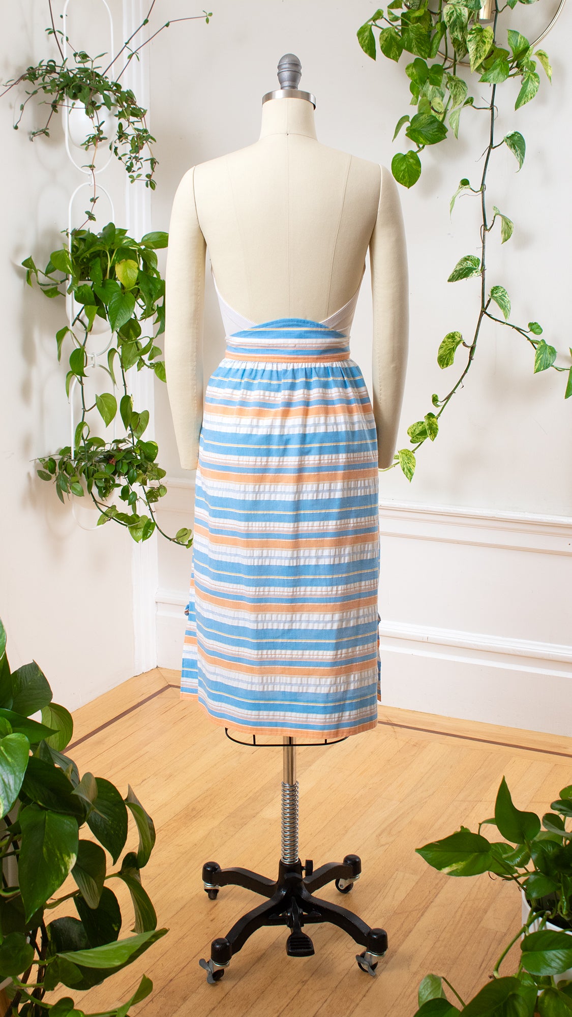 1970s COURRÈGES Deadstock Striped Skirt | small