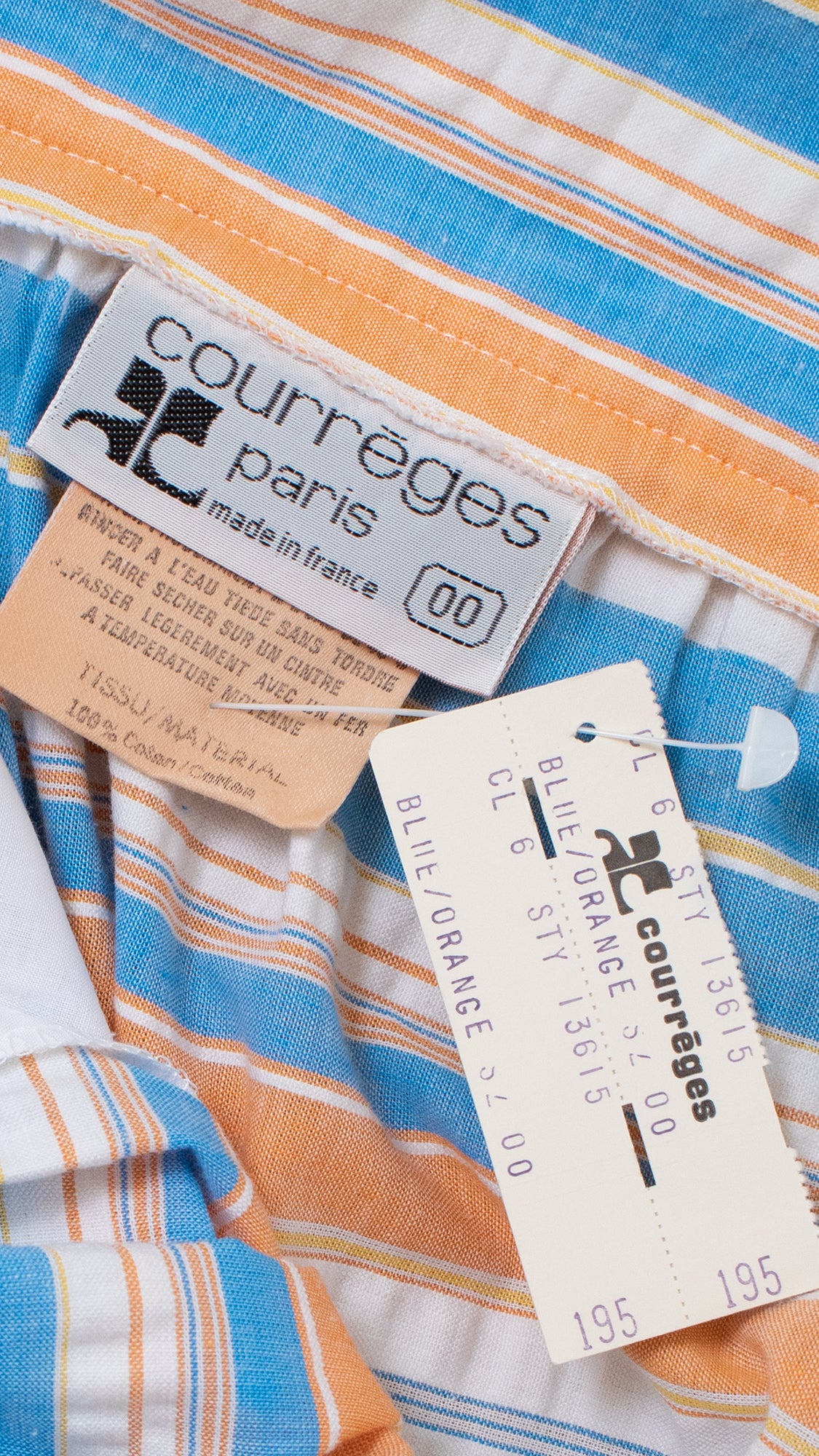 1970s COURRÈGES Deadstock Striped Skirt | small