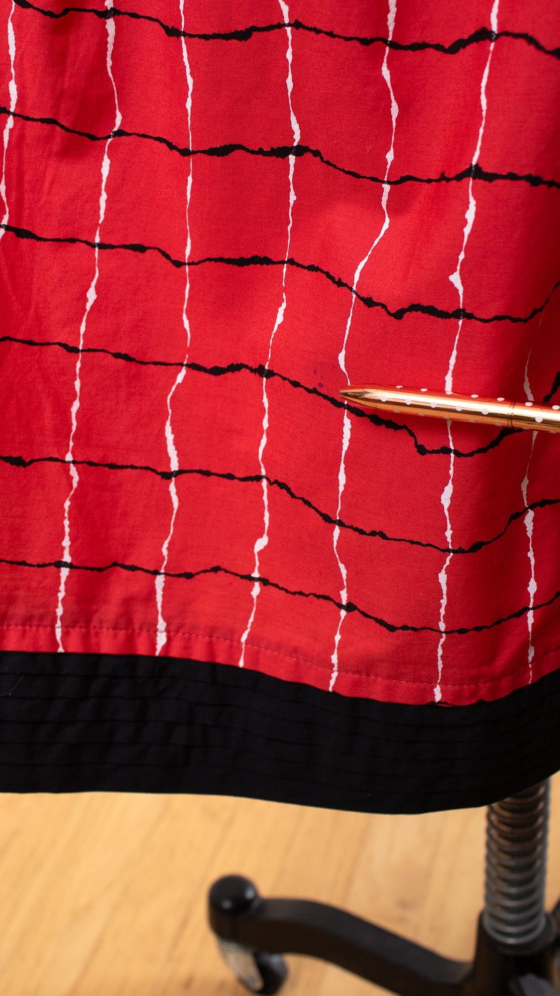 1980s JEANNE MARC Plaid Skirt | small